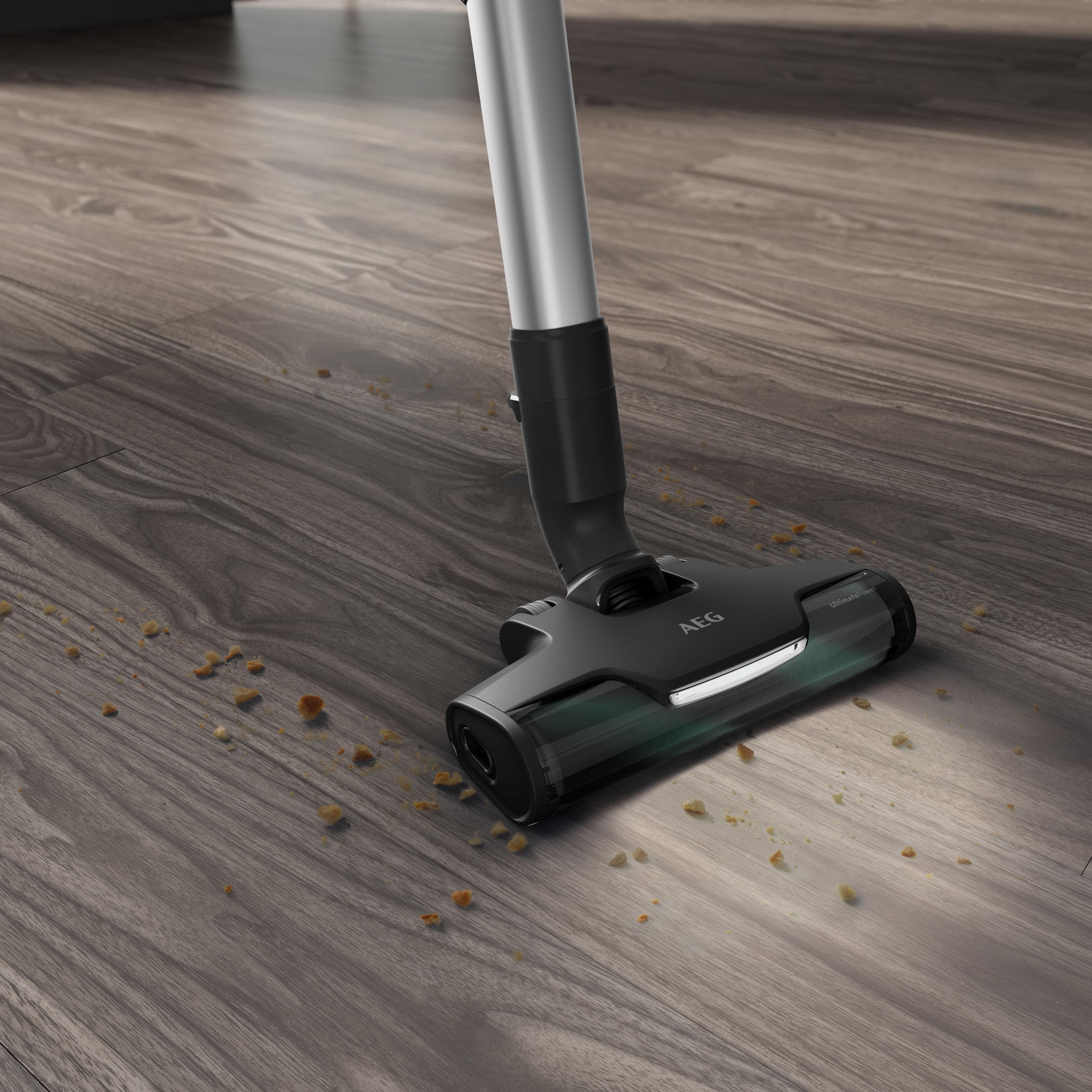 AEG Bodendüse AZE156 Schwarz/Silber mit LED-Licht