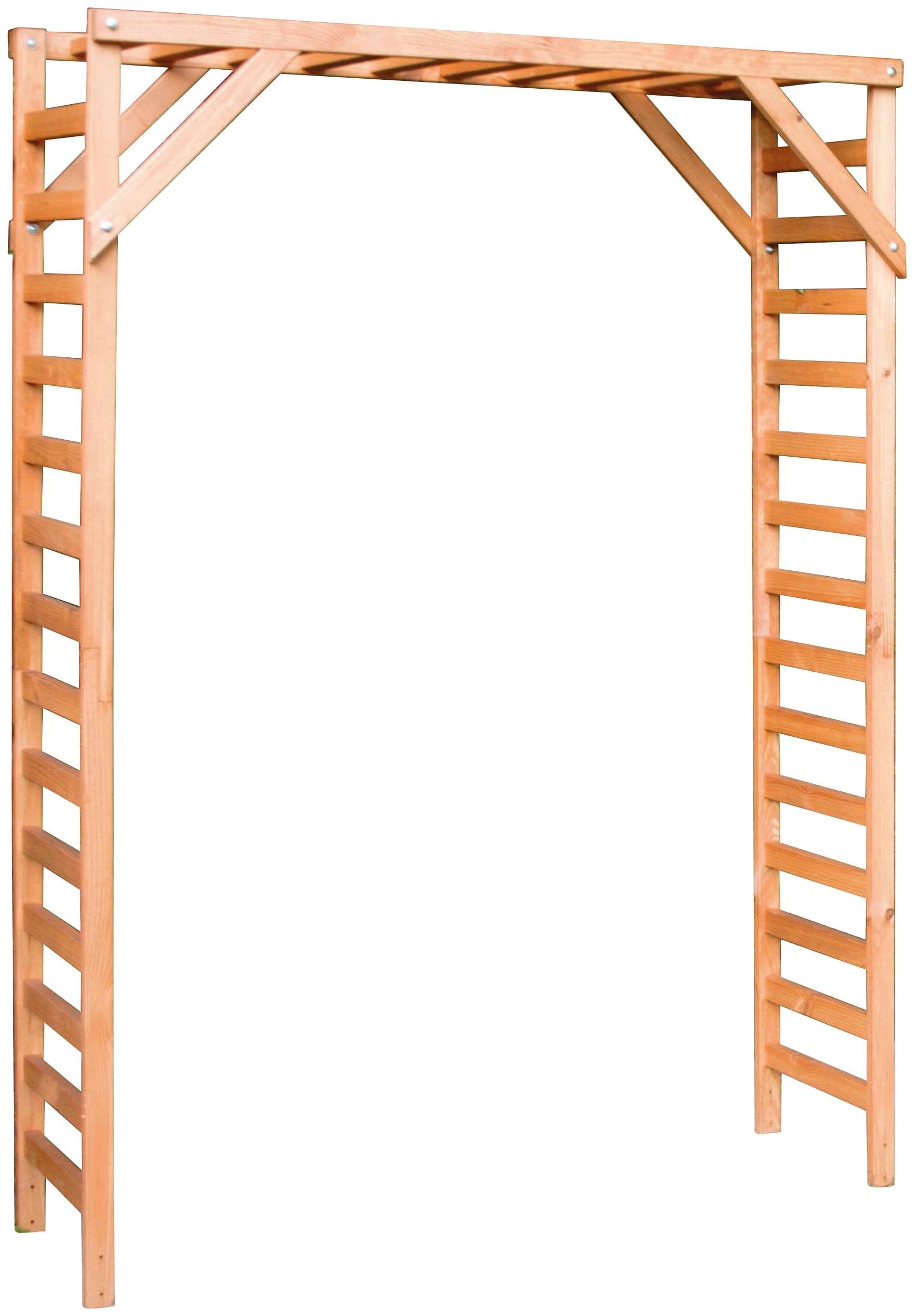 Rosenbogen PROMADINO Pergola Holzwerkstoff Kiefer Rankhilfe 137x50x198 cm