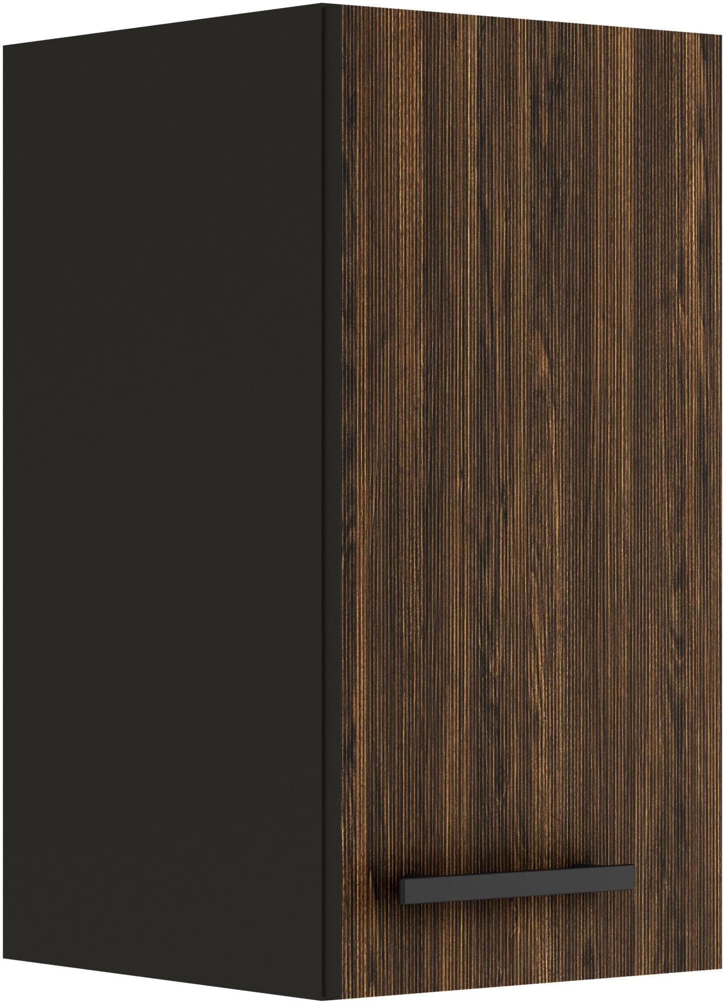 OPTIFIT Hängeschrank Palma Anthrazit/Nussbaum 30cm