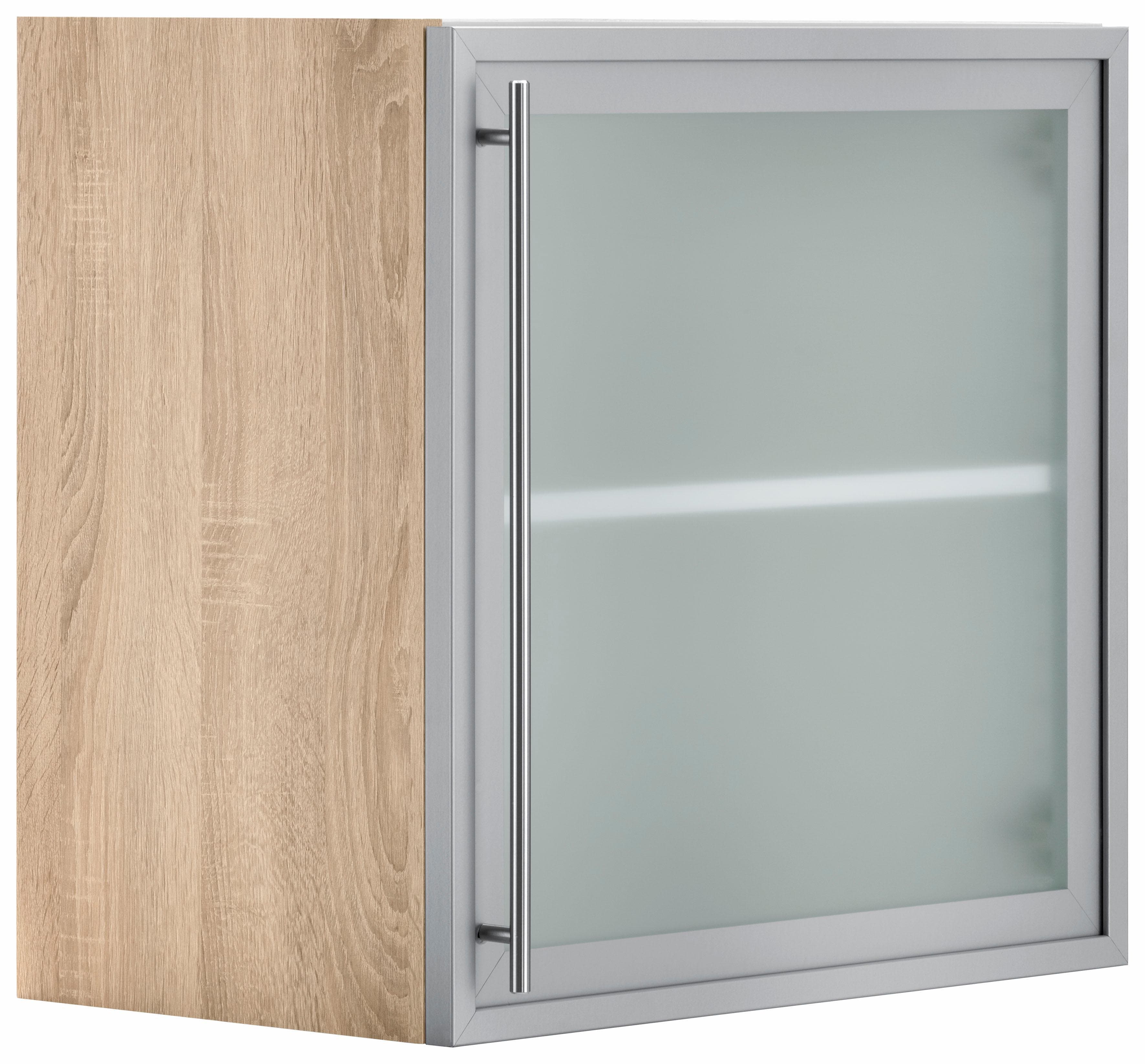 OPTIFIT Hängeschrank Silber Eichefarben 60cm