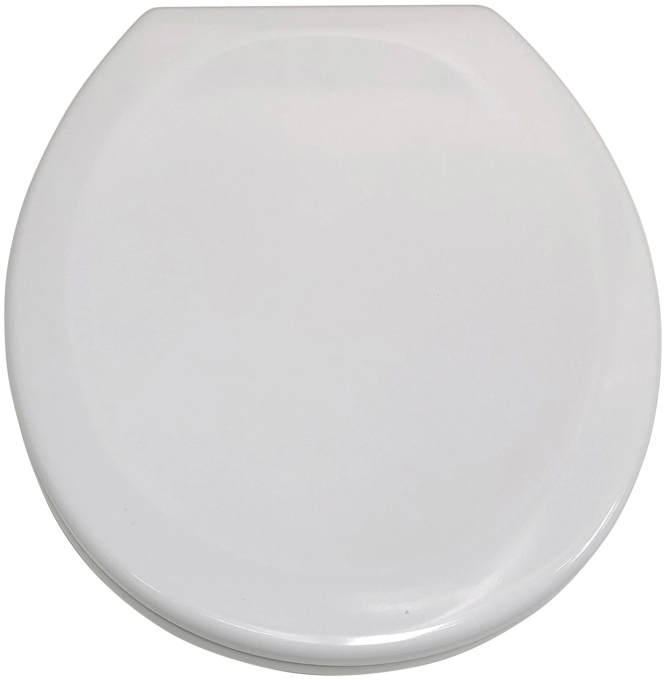 ADOB WC-Sitz Limone Weiß Duroplast Oval Hochglanz