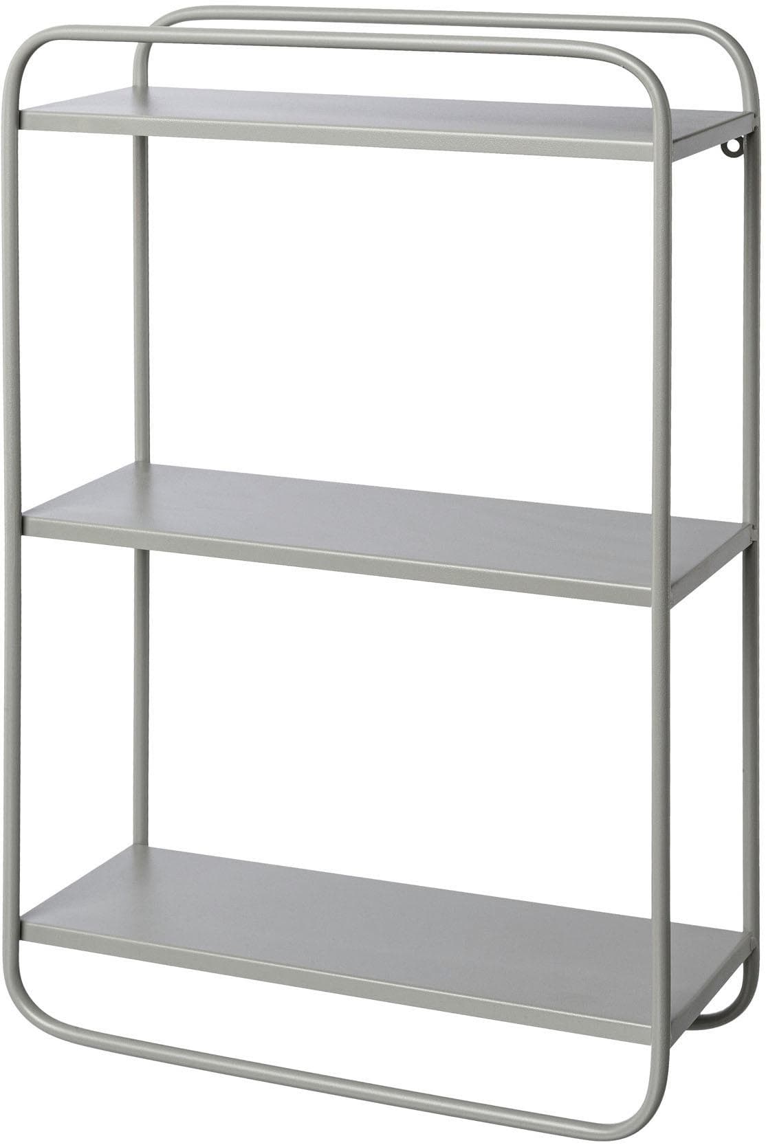 CREATIV HOME Wandregal Metall 3 Ablagen caramel