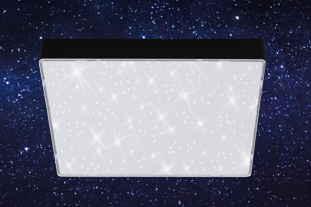 BRILONER LEUCHTEN Aufbauleuchte FLAME STAR Weiß Rahmenloses Design