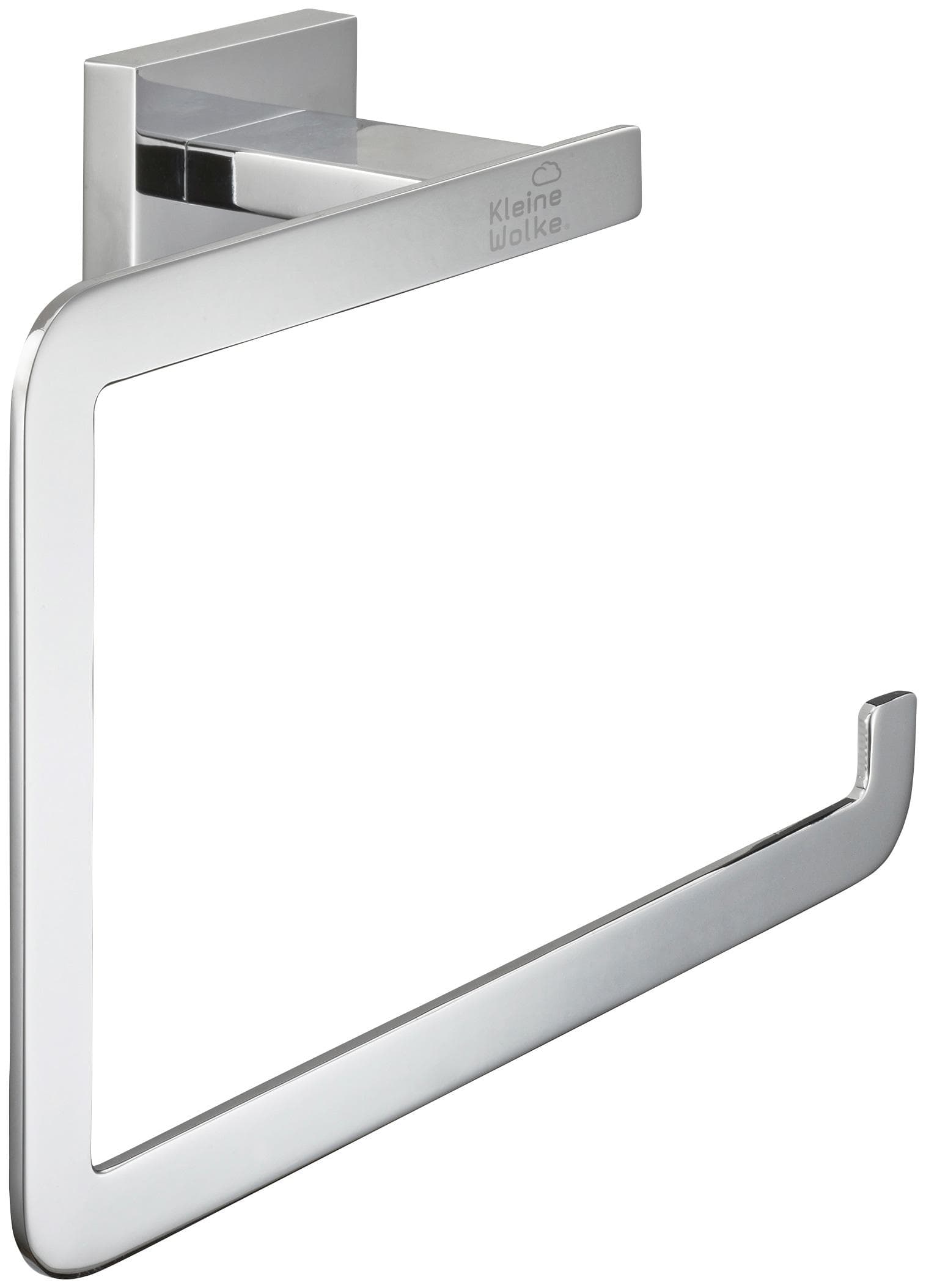 Kleine Wolke Meo Edelstahl Handtuchring: Hochwertiges Badezimmer-Accessoire