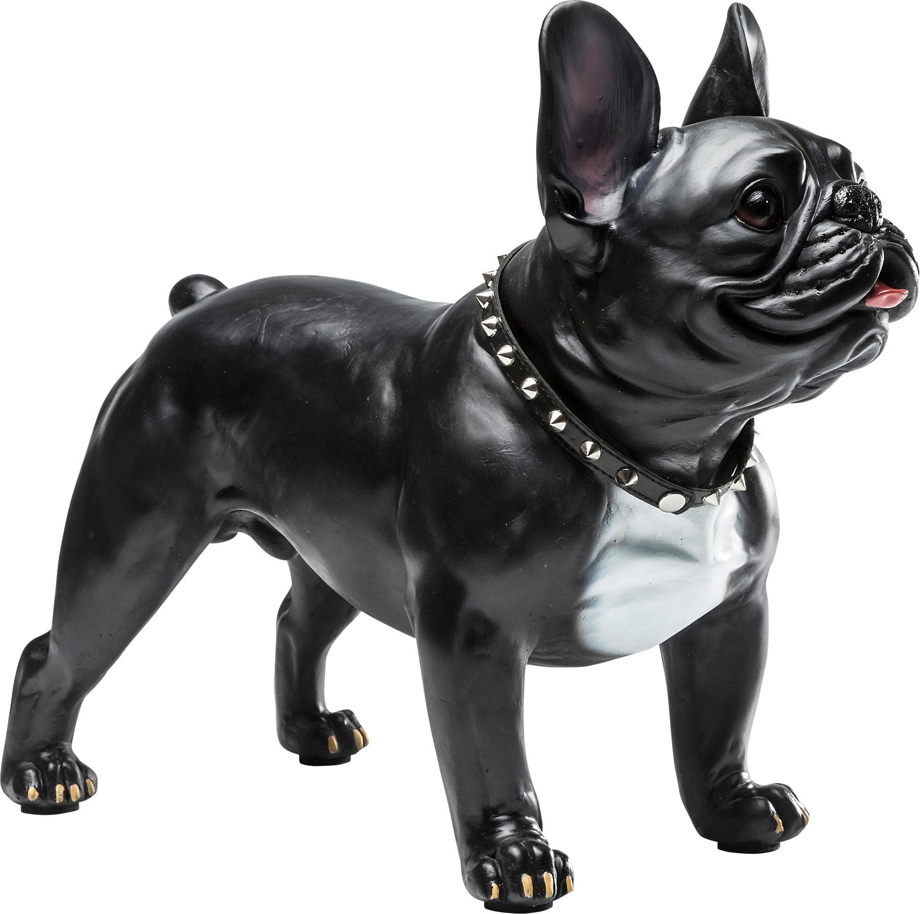 KARE DESIGN Dekofigur Gangster Dog Schwarz Kunststoff Polyresin