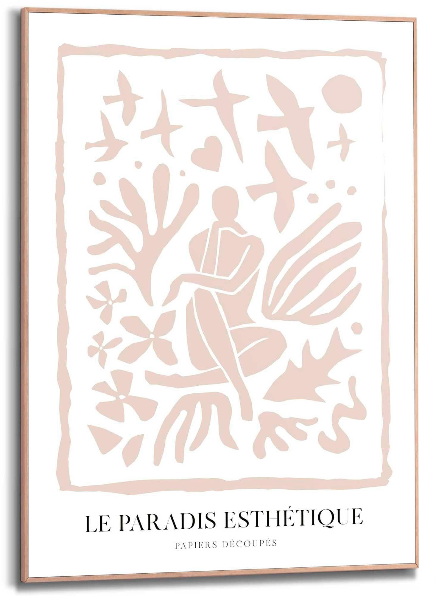 Reinders Poster Le Paradis Esthétique Beige MDF