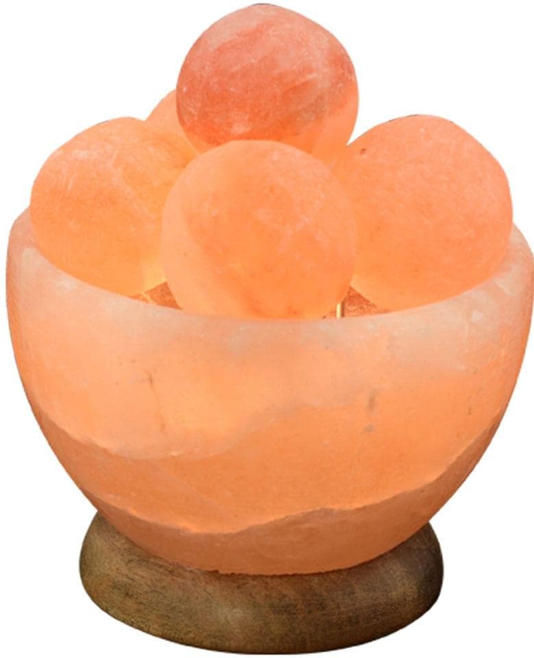 HIMALAYA SALT DREAMS Salzkristall-Tischlampe Orange Salzkristall