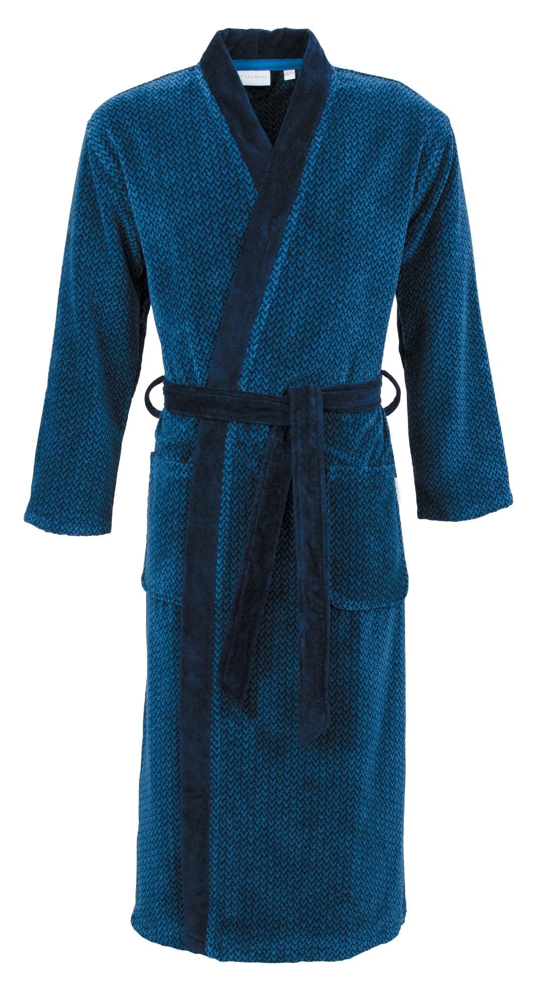 COMTESSA Herrenbademantel Velours night blau Gr. 48