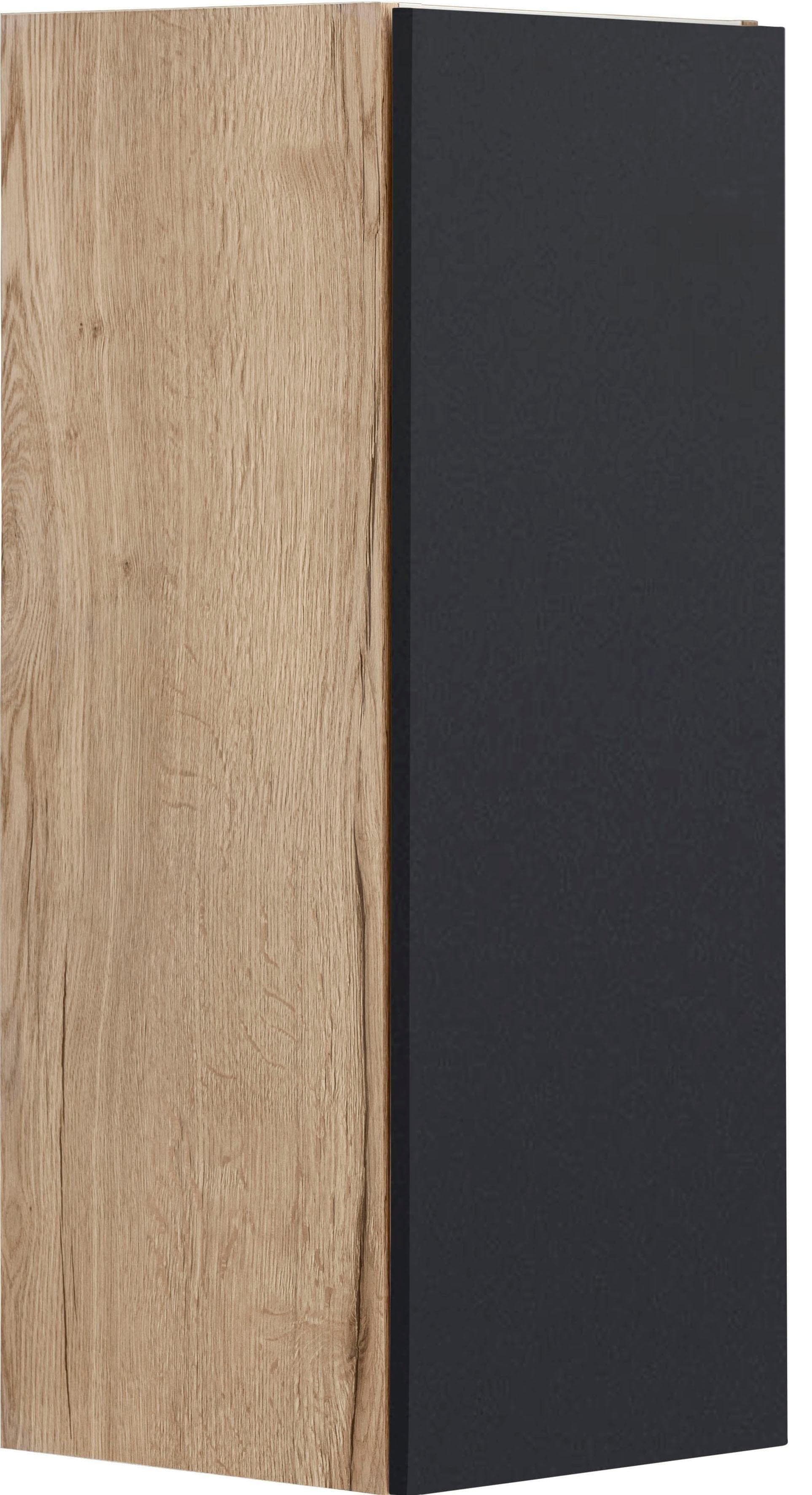 OPTIFIT Hängeschrank Roth Anthrazit Wildeiche Push-to-Open