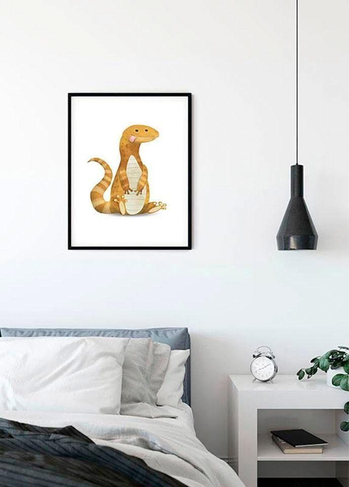 Komar Poster Cute Animal Lizard Bunt Wandbild Kinderzimmer