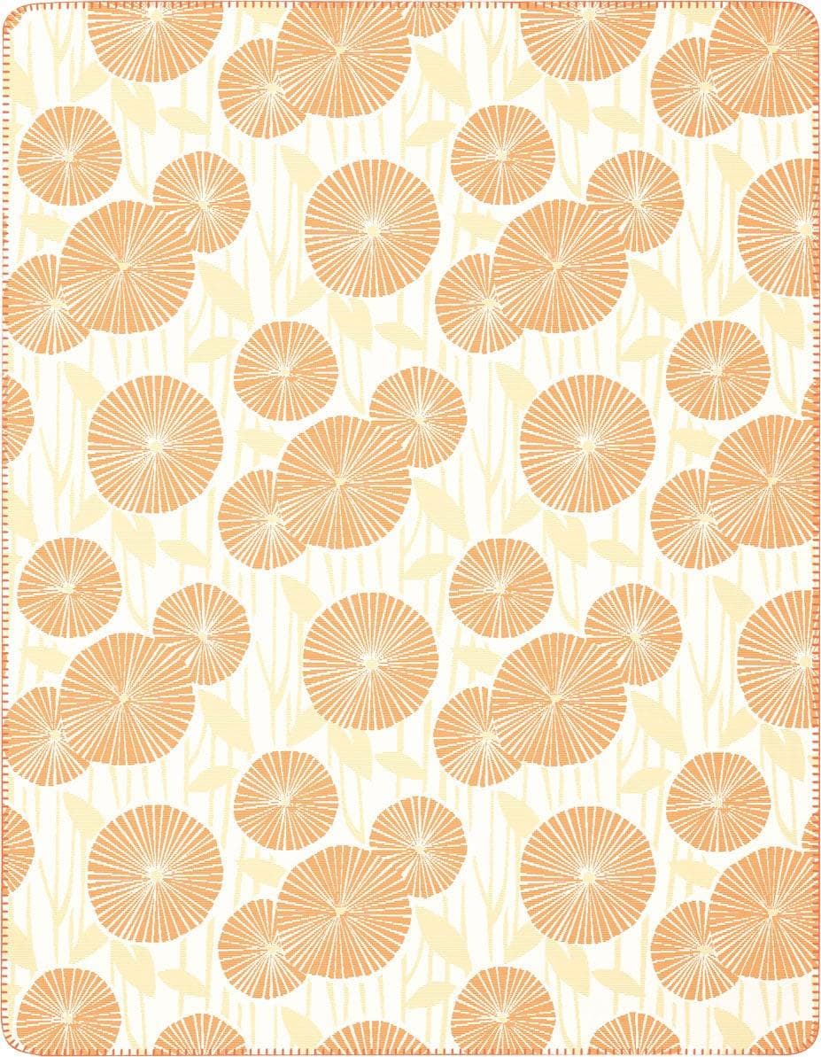 Biederlack Wohndecke Flower Meadow: Florales Design, Kuscheldecke aus Baumwolle/Polyacryl