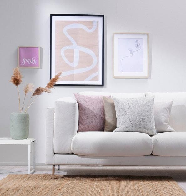 APELT Dekokissen Ava Beige Samt Kissenhülle ohne Füllung