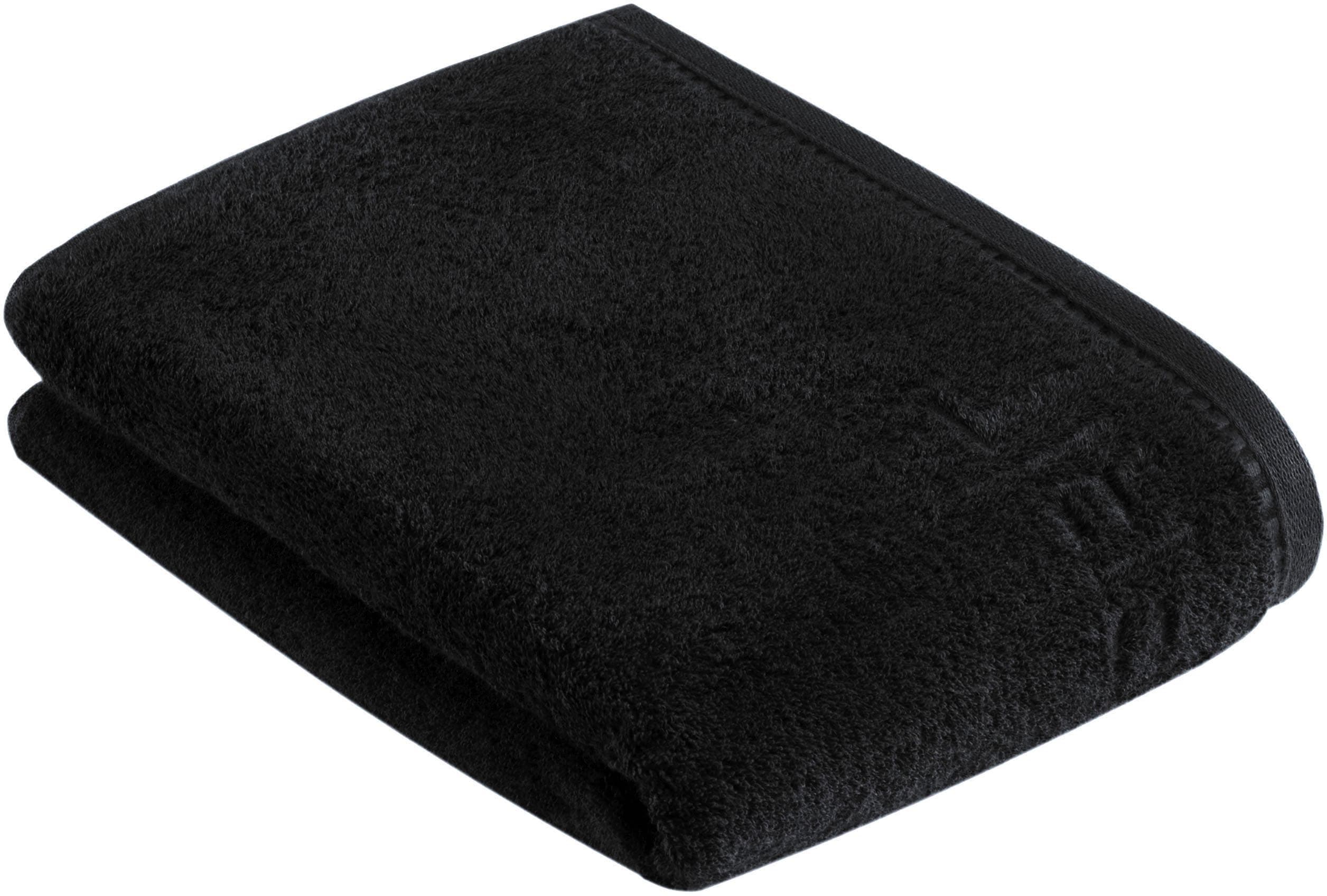 ESPRIT Duschtuch Modern Solid Schwarz Webfrottier