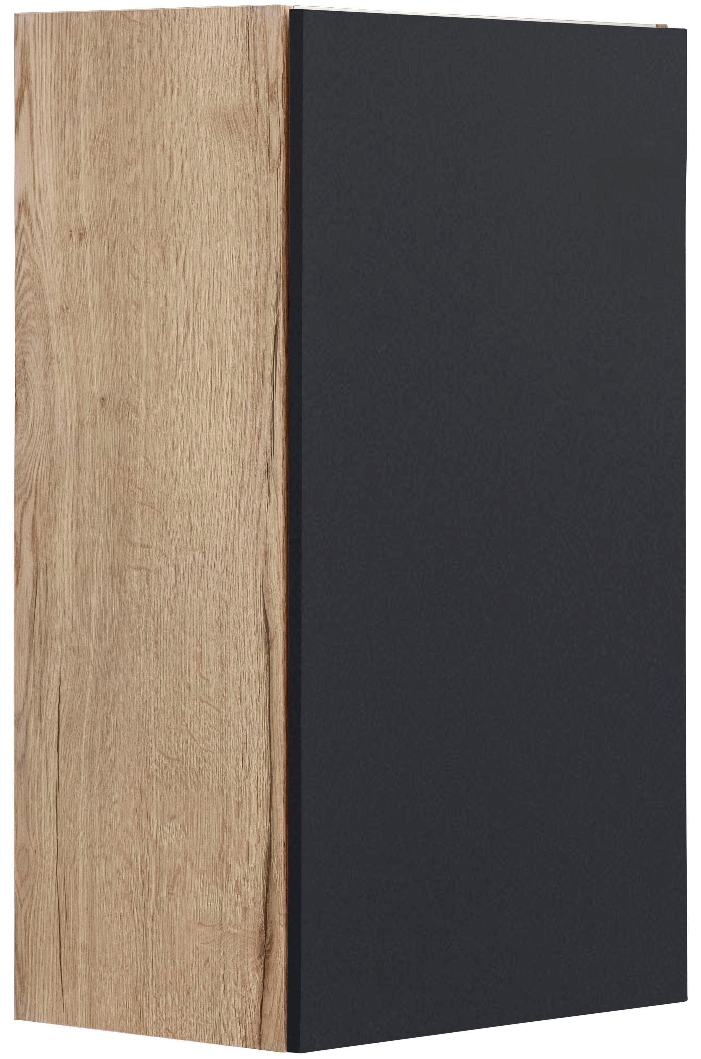 OPTIFIT Hängeschrank Roth Anthrazit Wildeiche Weiß Push-to-Open