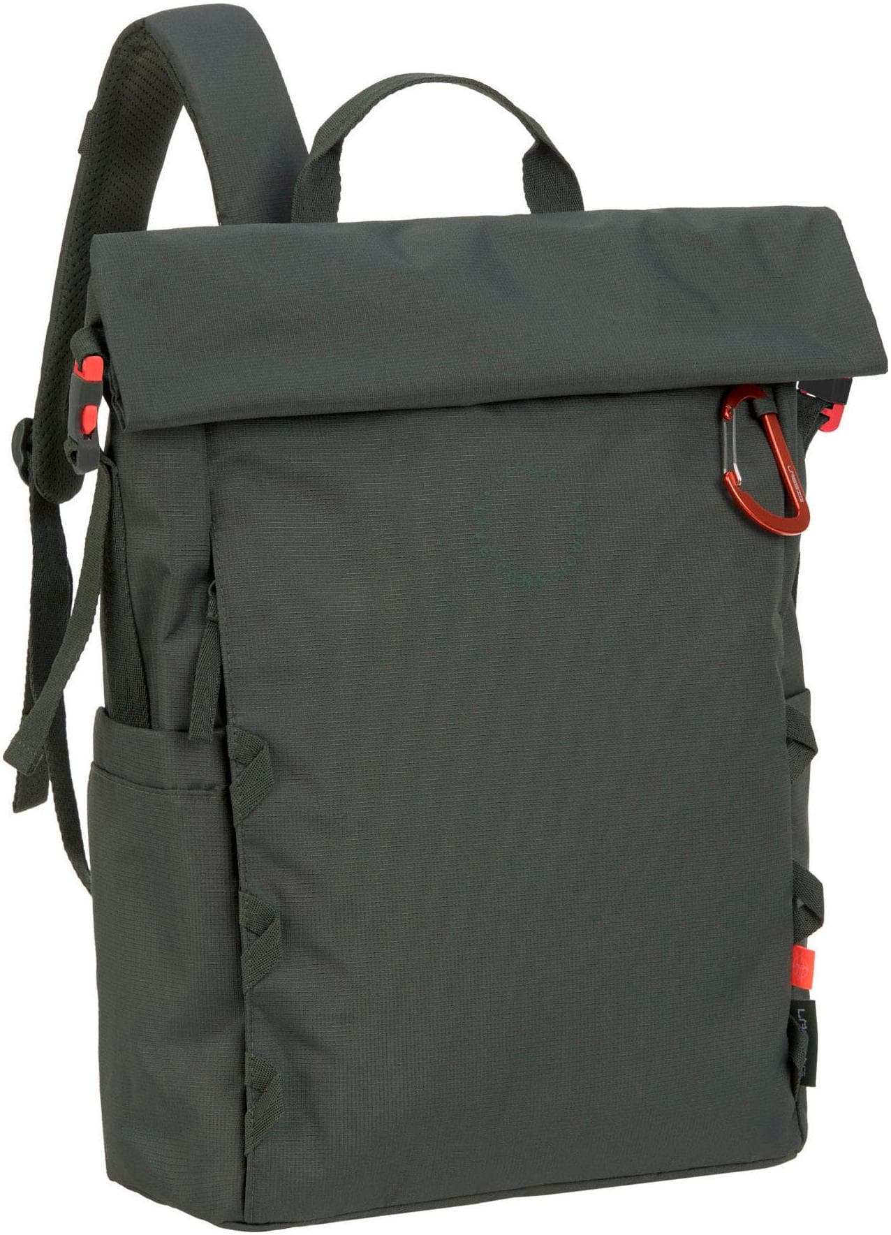 LÄSSIG Wickelrucksack Outdoor Rolltop dark olive