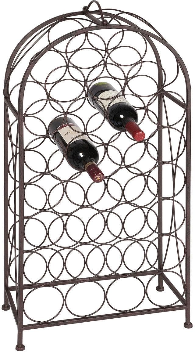 AMBIENTE HAUS Flaschenhalter antikbraun 93cm Eisen