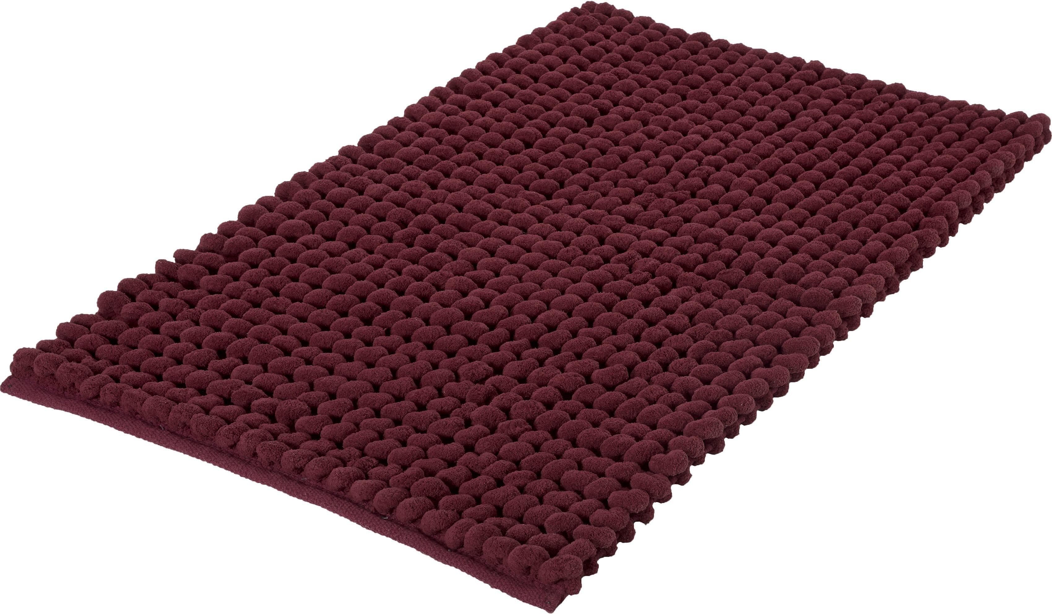 Kleine Wolke Badematte Celine Rosa 60x100cm Flauschig Rutschhemmend