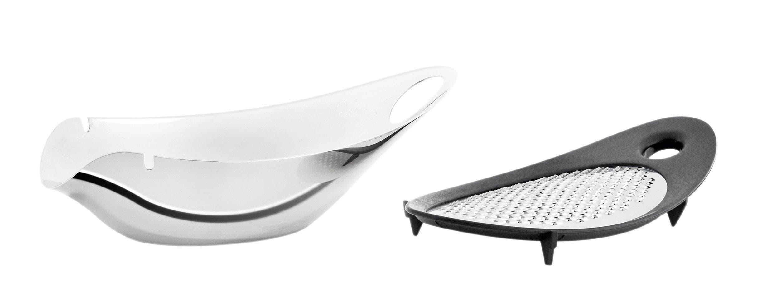 Blomus Käsereibe NAVETTA silber mit Auffangschale