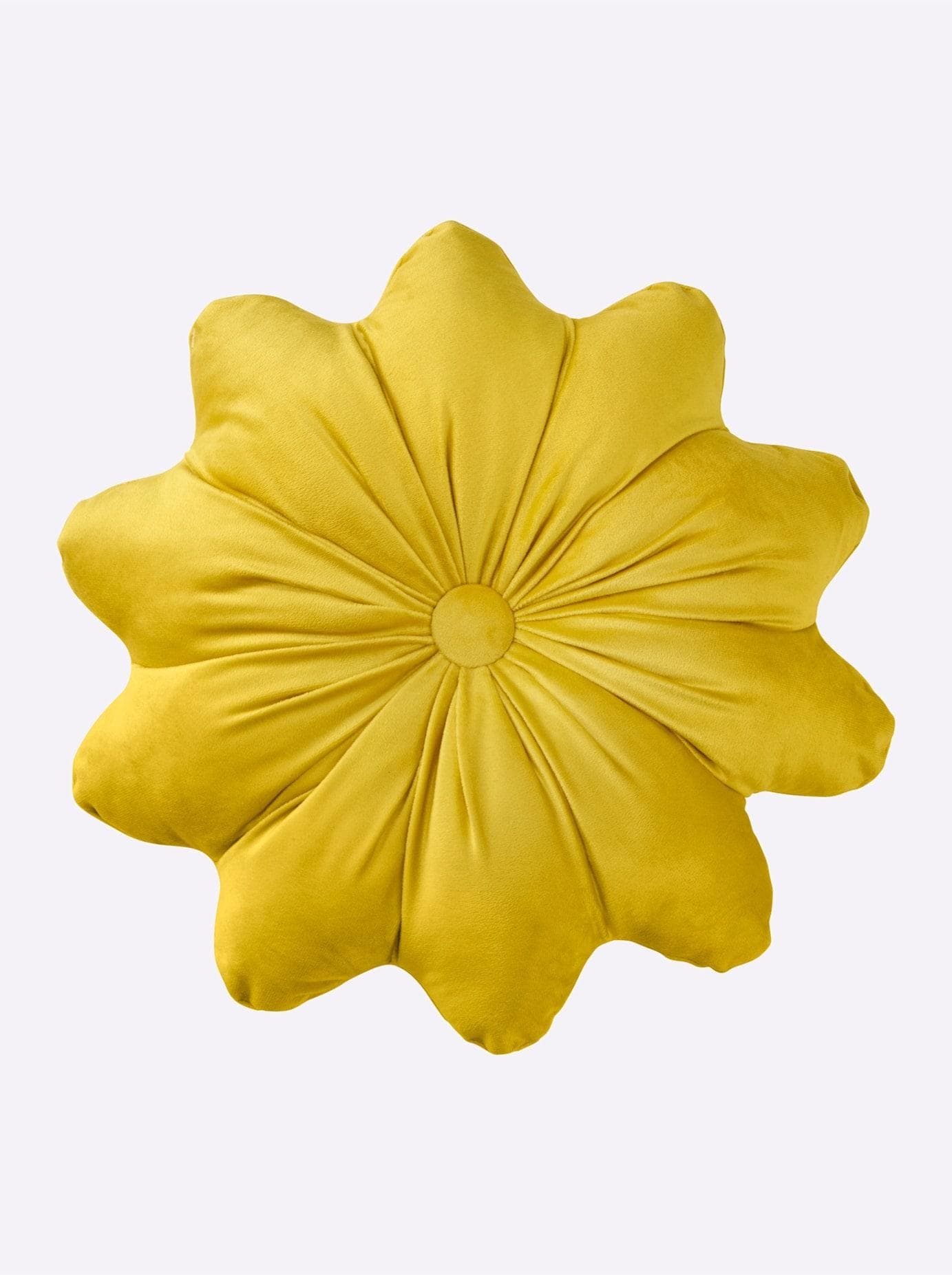 Kopfkissen HEINE HOME Gelb Blütenform