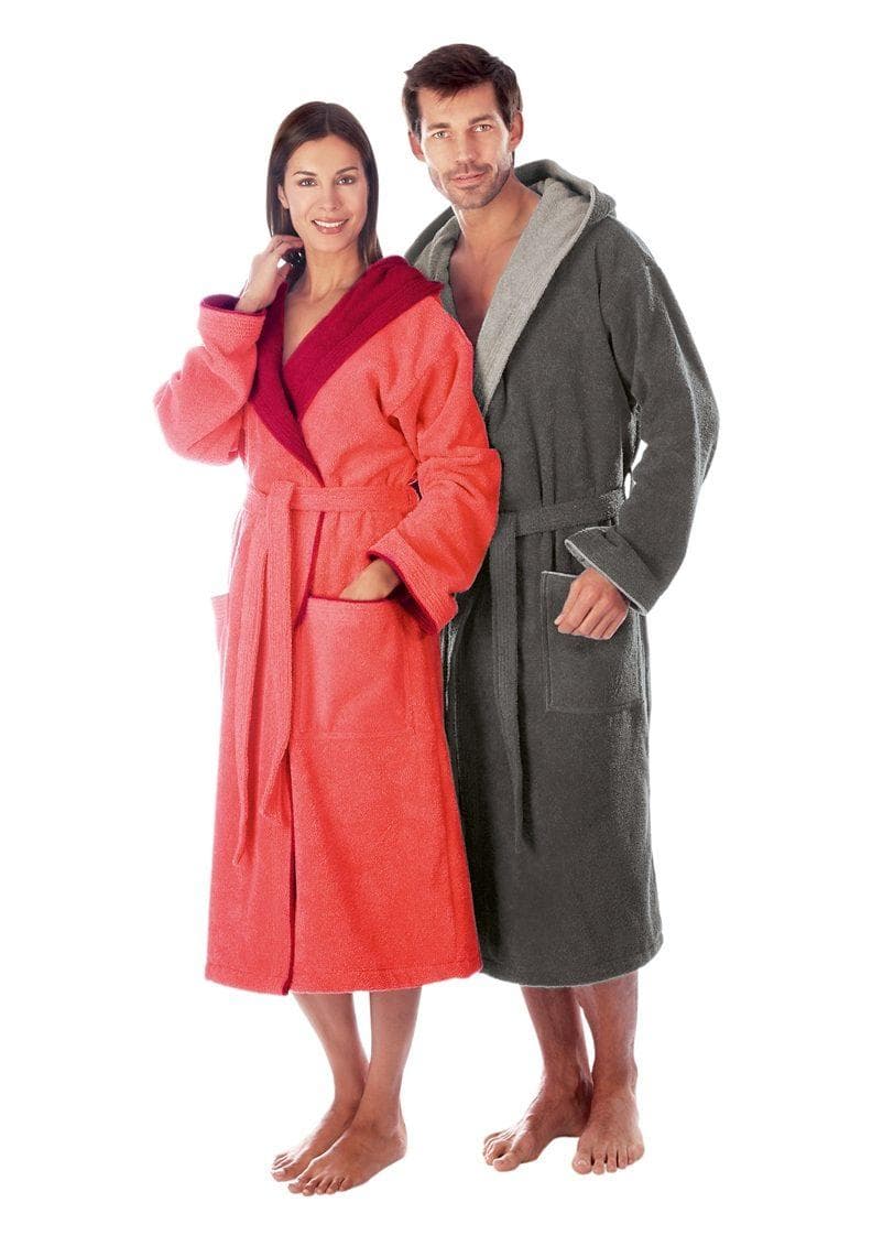 Unisex Bademantel Egeria Cairo Grau Walkfrottee