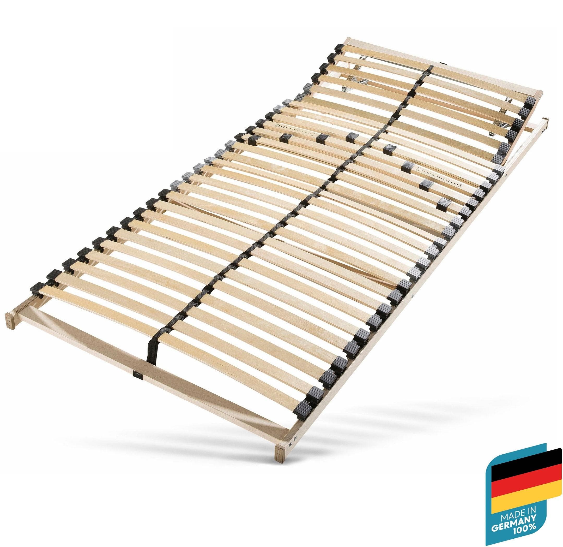 BECO Lattenrost Standard Beige Weiß mit Kopfverstellung und Härteanpassung