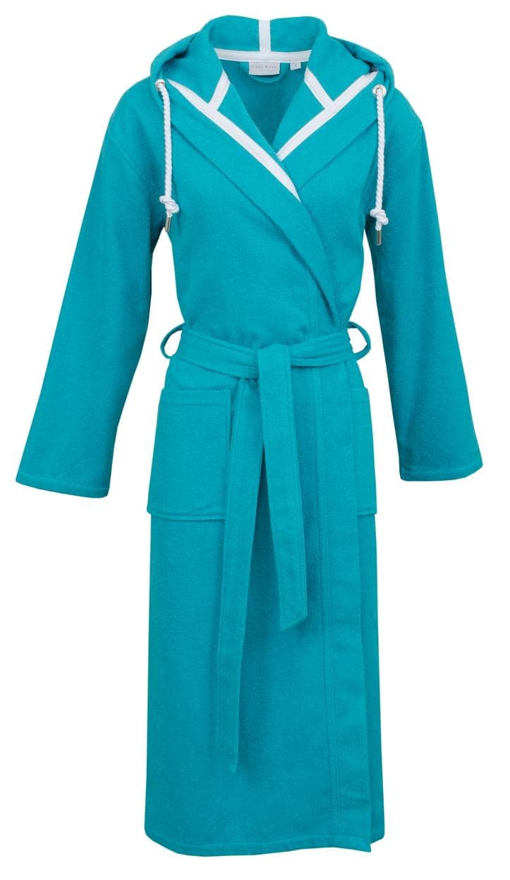 Unisex-Bademantel CARL ROSS supercombed light L Frottier turquoise