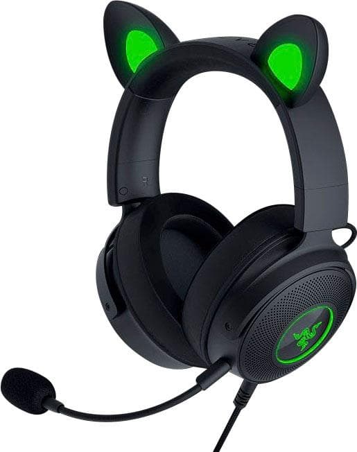 Razer Kraken Kitty V2 Pro Gaming-Headset Grün Schwarz RGB