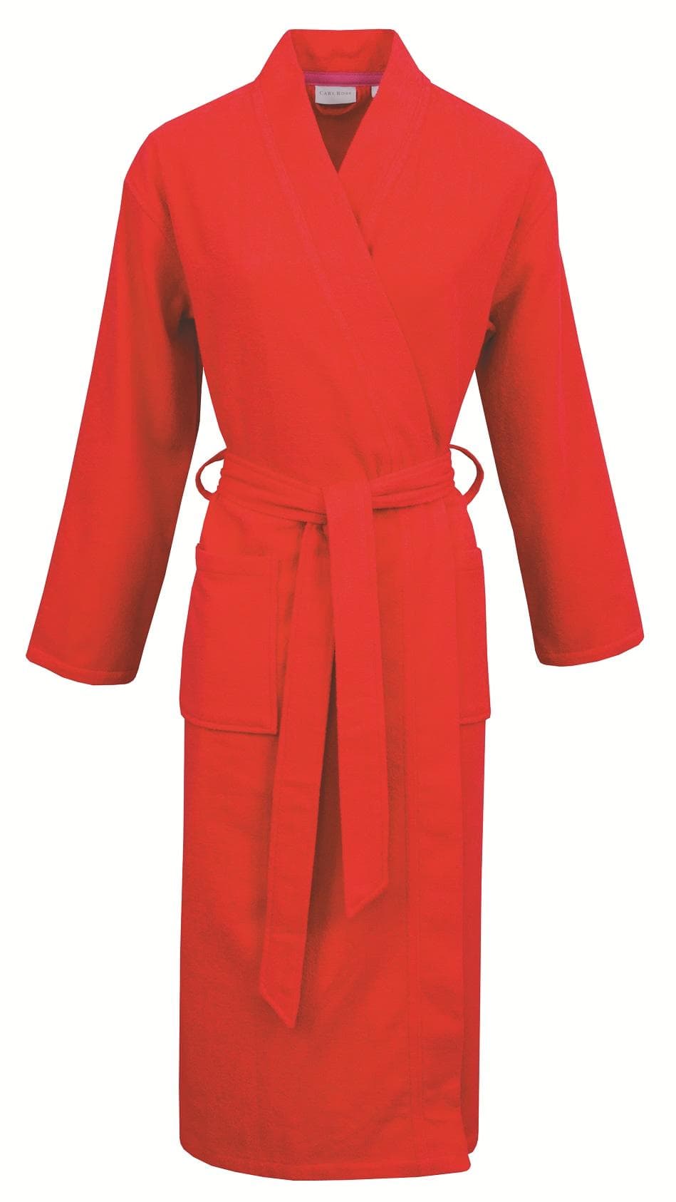 Unisex-Bademantel Carl Ross Frottier 125cm Rot