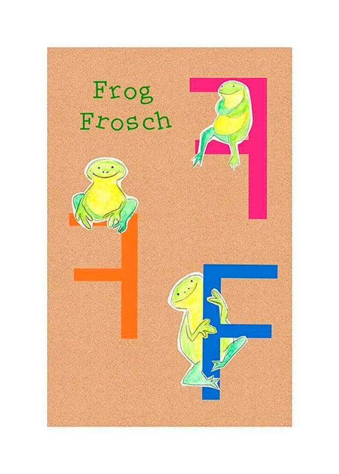 Komar ABC Animal F Wandbild Bunt Kinderzimmer Poster
