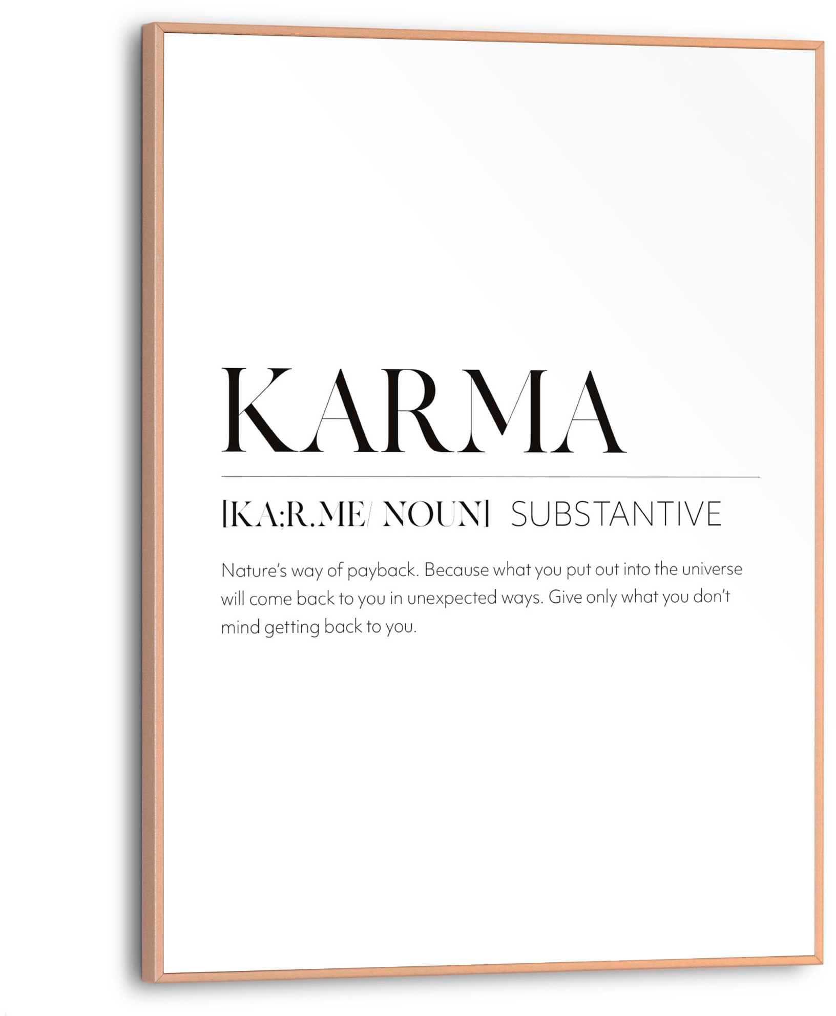 Reinders! Poster Buddha MDF Kunstdruck Schwarz