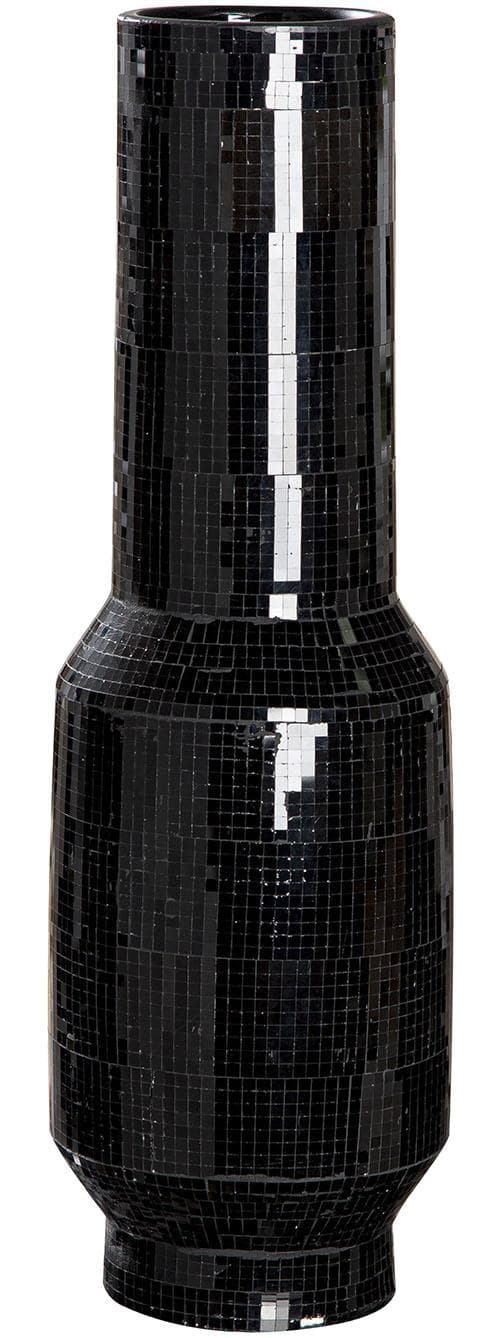 GILDE Bodenvase Black Disco Schwarz Keramik