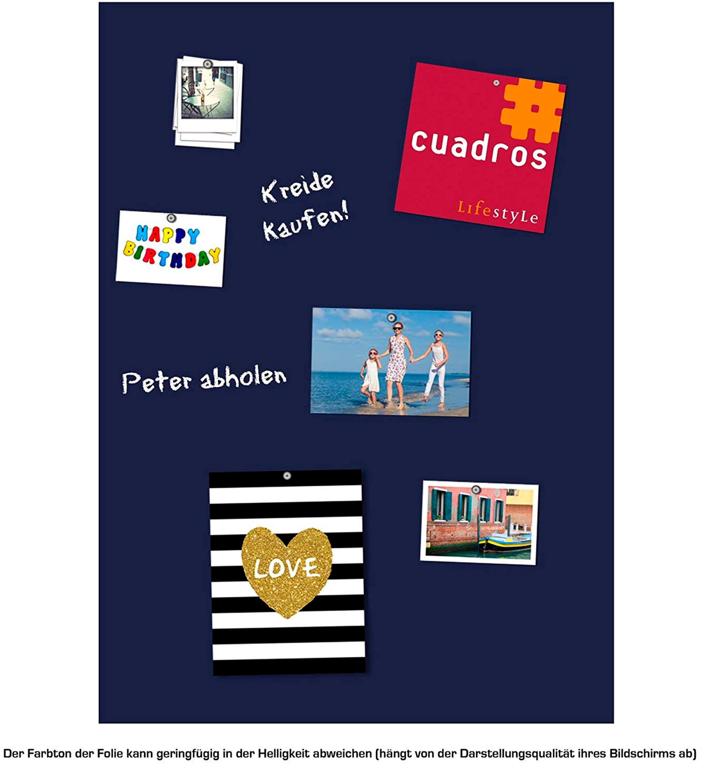 queence Magnetfolie Komplett-Set, Robuste Maltafel für Kinderzimmer