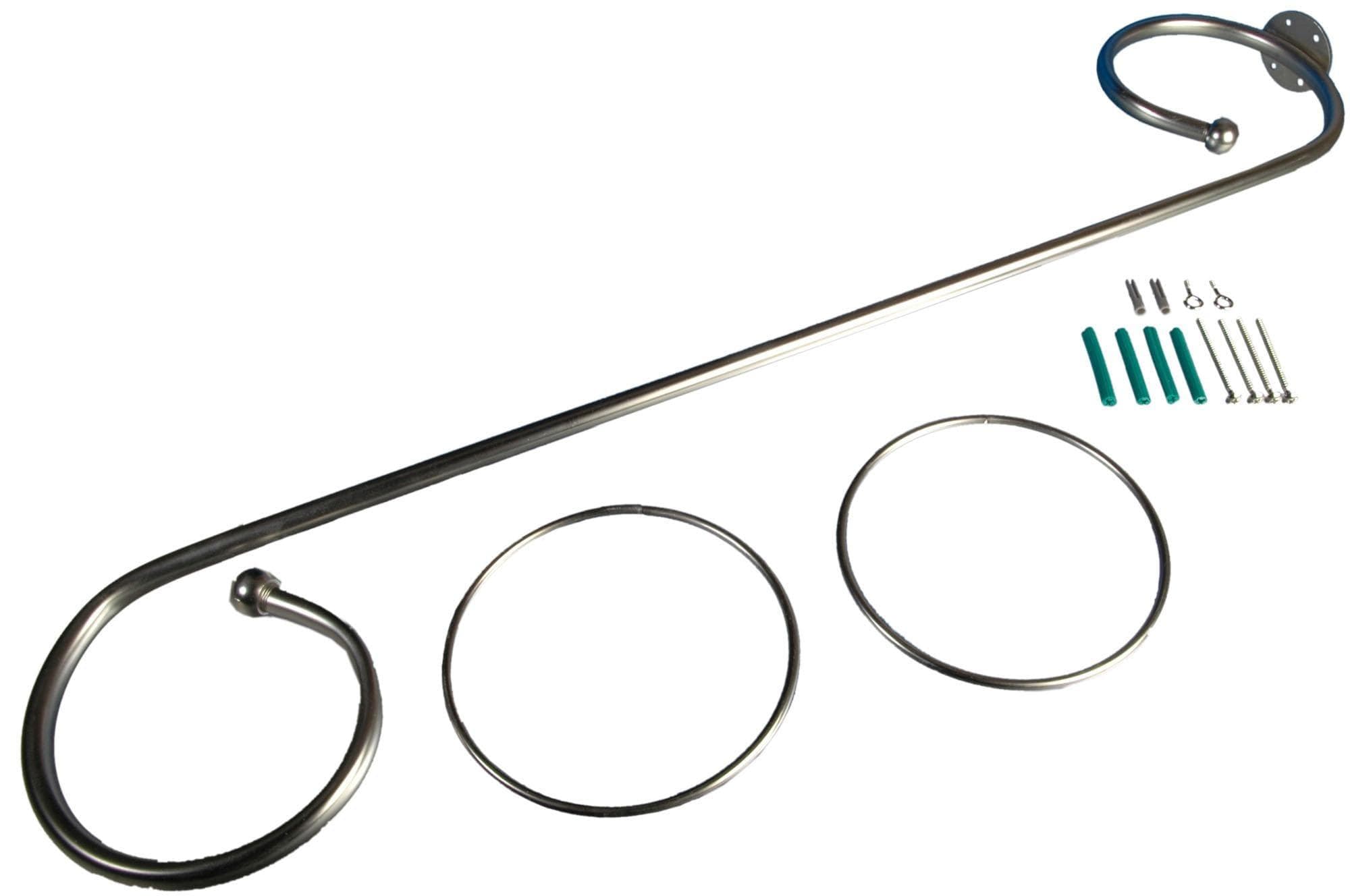 Liedeco Baldachingarnitur Metall - Gardinenstange für Himmelbett