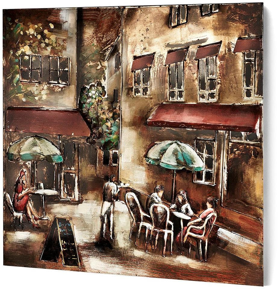 Metallbild LOCKER bunt 90x90 cm