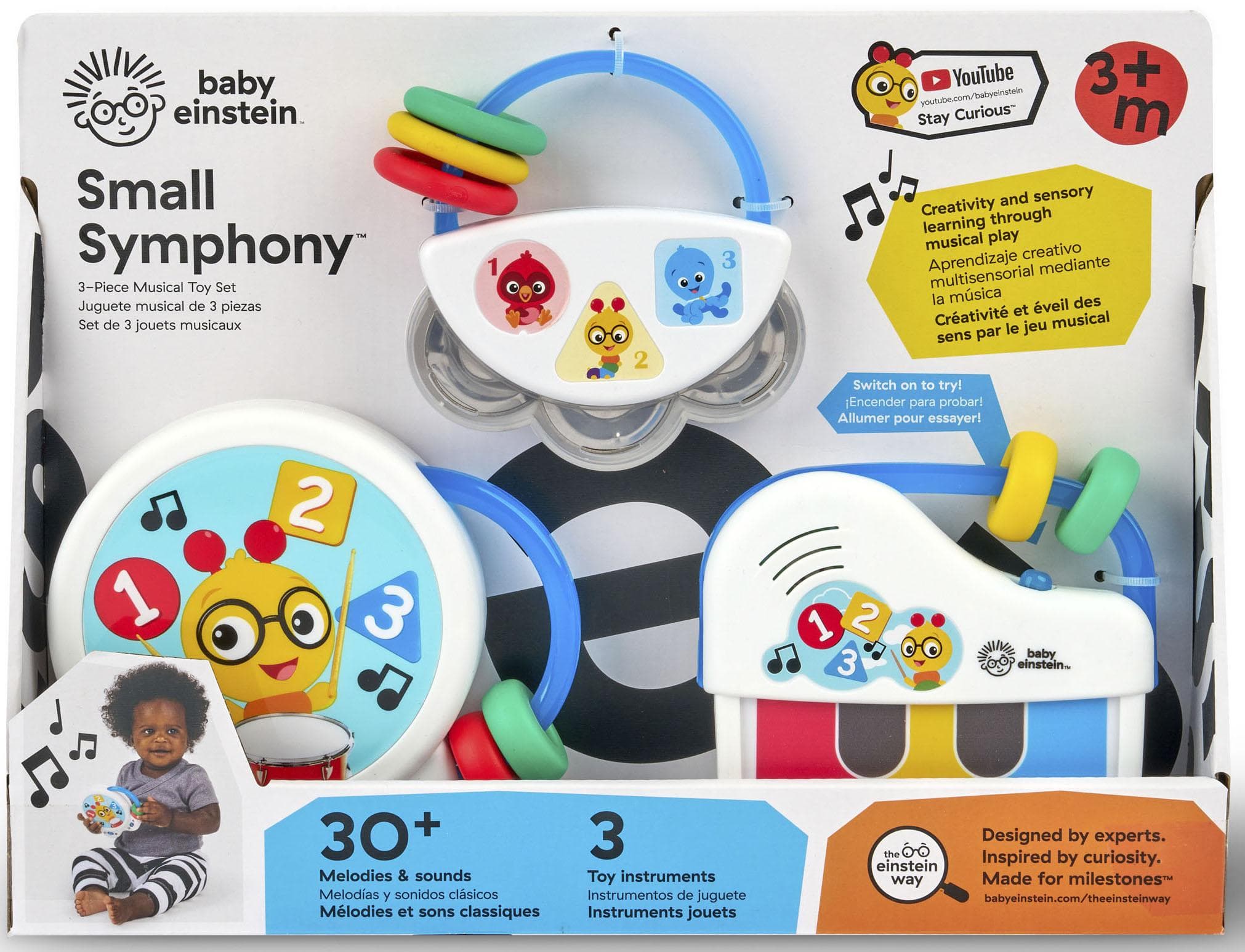 Baby Einstein Spielzeug-Musikinstrument Set Small Symphony 3-tlg. Bunt