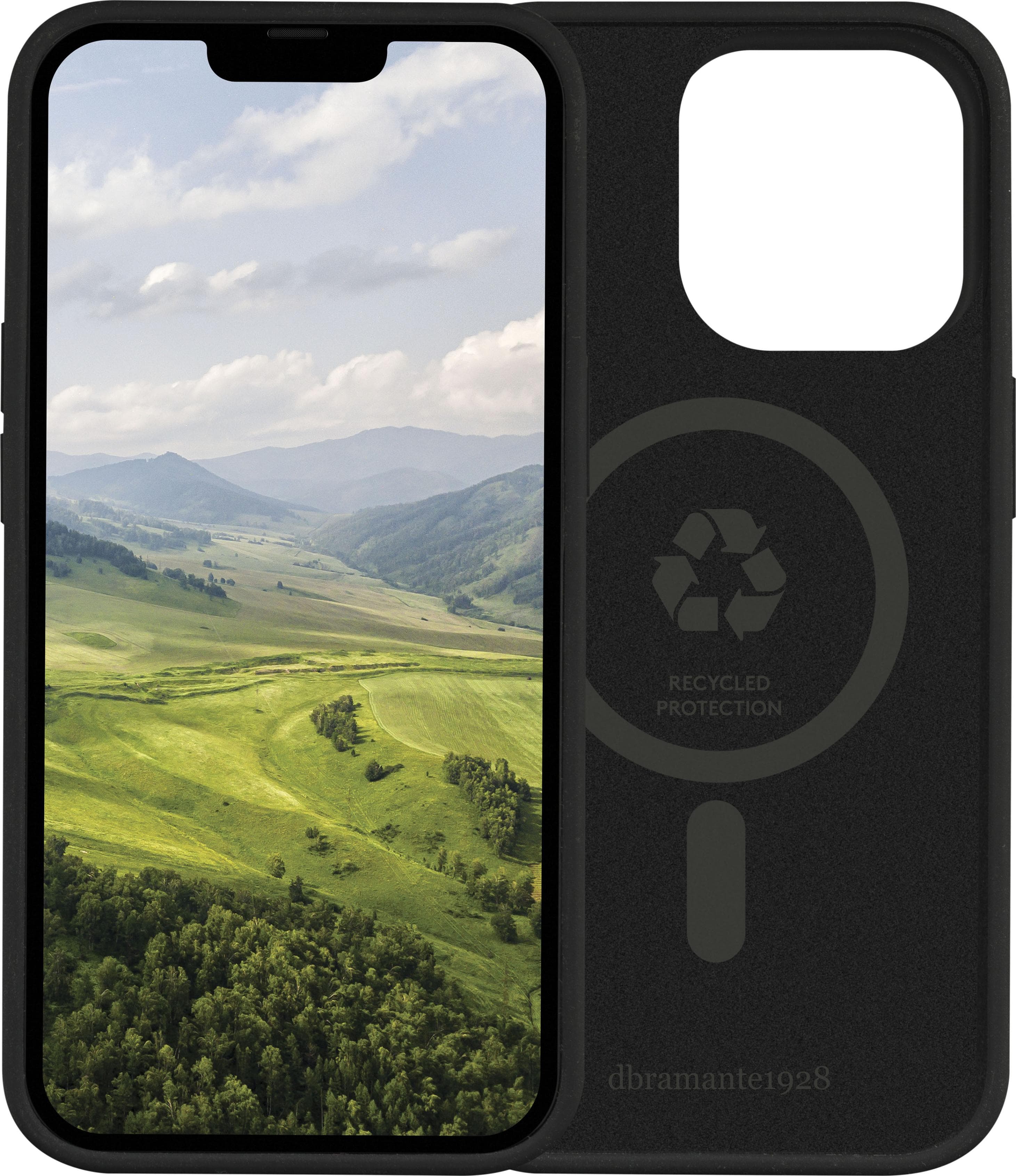 DBRAMANTE1928 Handyhülle Monaco iPhone 14 Pro schwarz