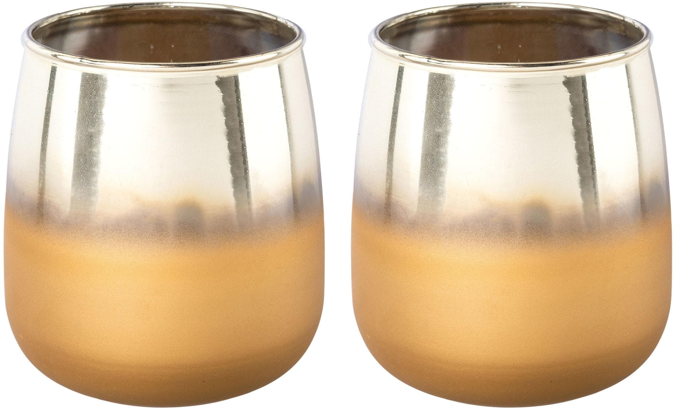 Creativ Deco Windlicht Set: Elegant mit Farbverlauf für Tischdeko