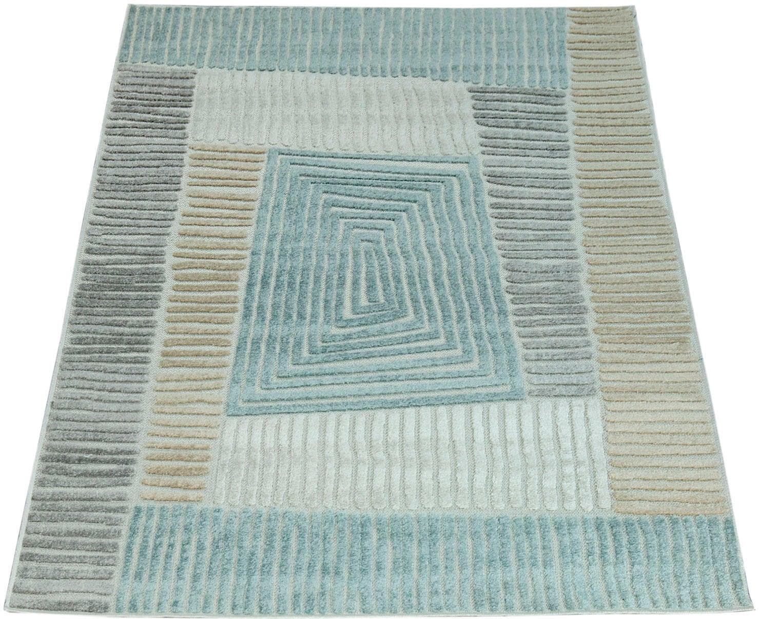 Paco Home Teppich Stilo 850 Beige Geometrisches Design