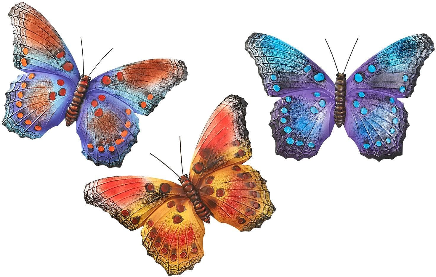 Locker Wanddekoobjekt bunt Metall