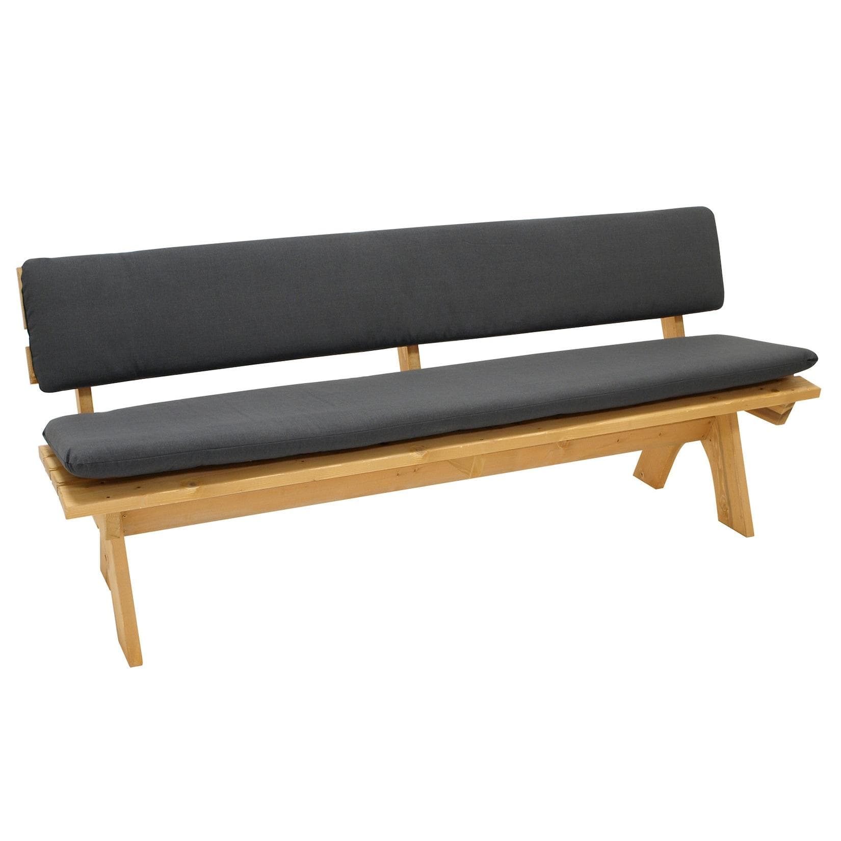 DEGAMO ARIZONA Gartenbankauflage Anthrazit - 2-teilig mit separater Rückenlehne