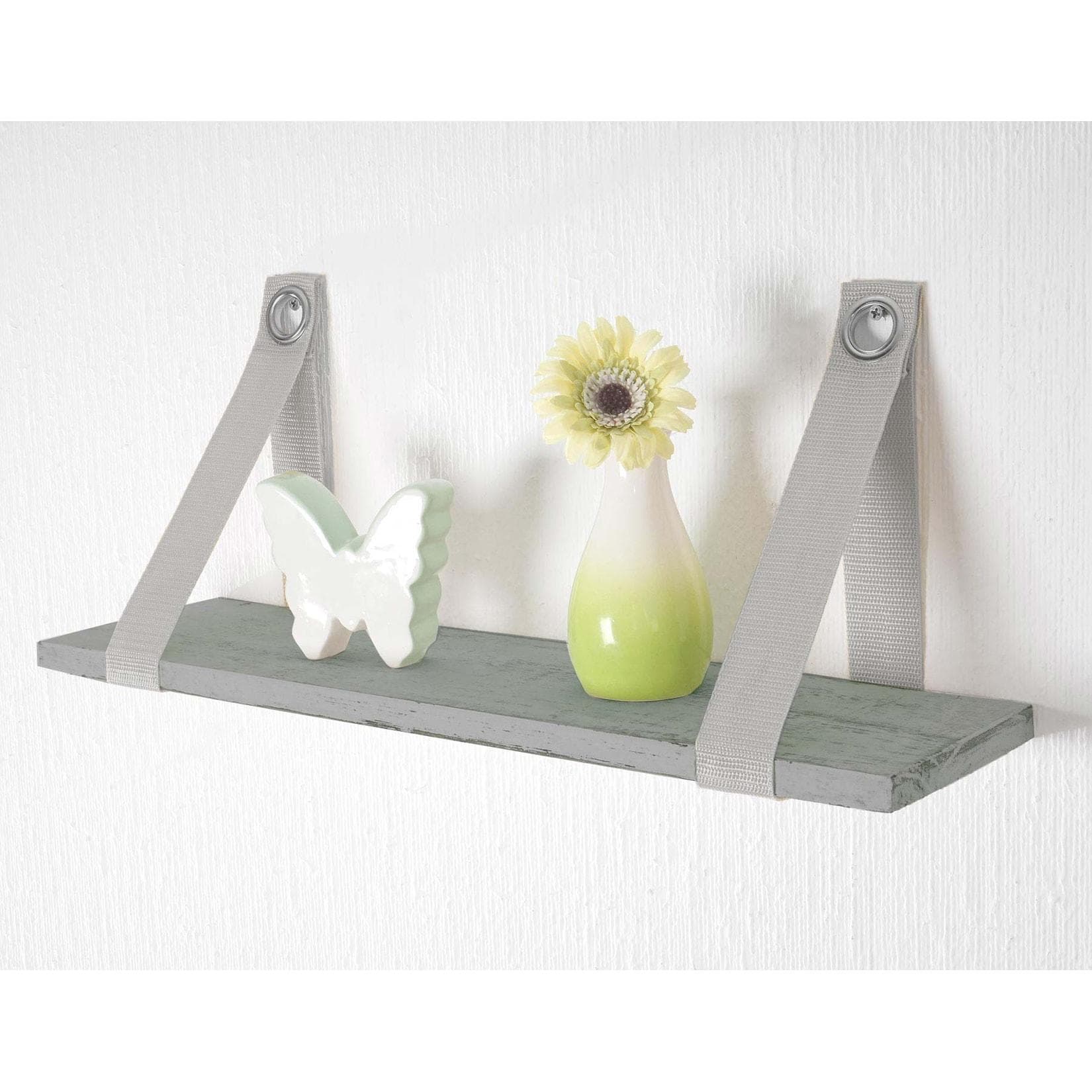 MCW Wandregal Vire Hängeregal Vintage Grau Shabby-Look