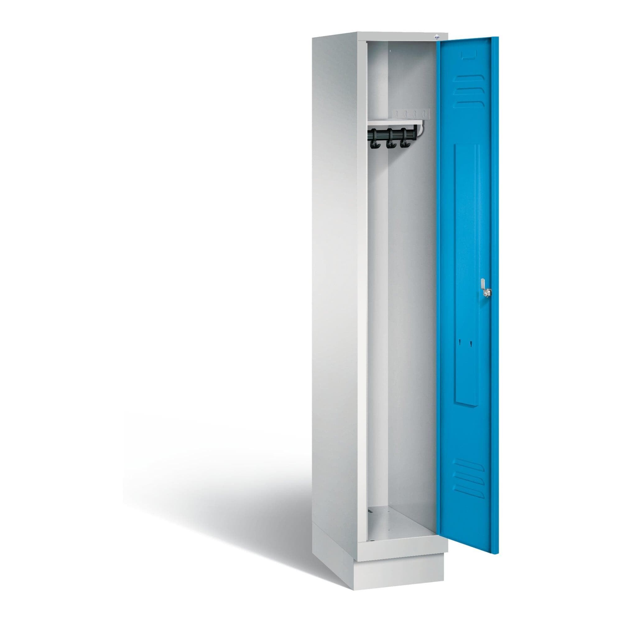 C+P Garderobenschrank Classic Stahl Lichtblau/Grau