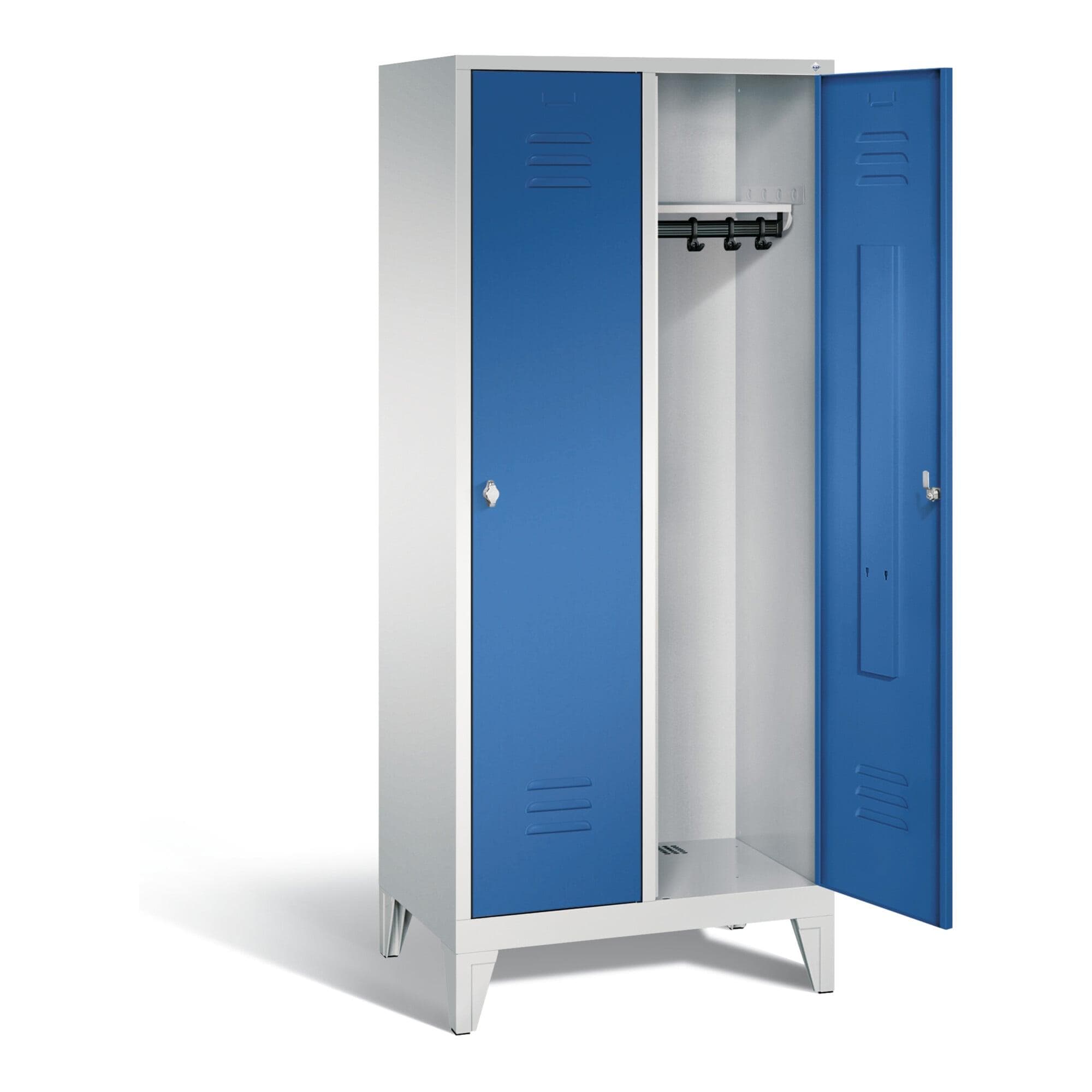 C+P Garderobenschrank Classic Stahl Enzianblau