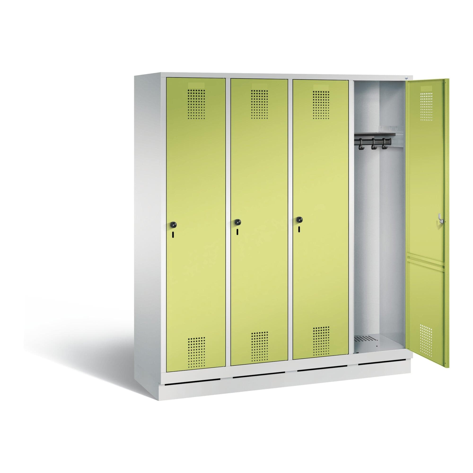 C+P Garderobenschrank Evolo Viridingrün Stahl