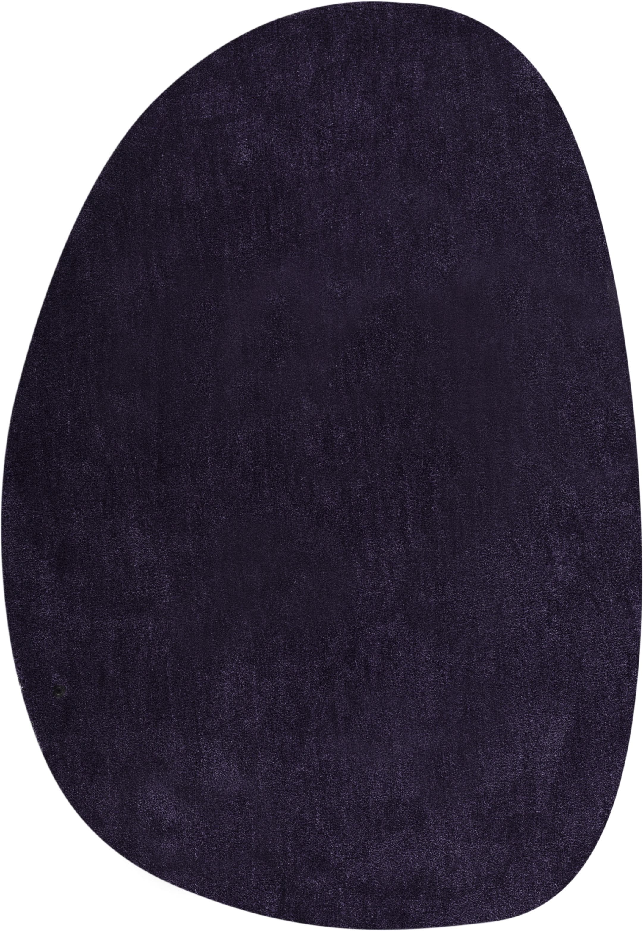 Shaggy Teppich in Pastell-Lila, Polyester, 80x120cm