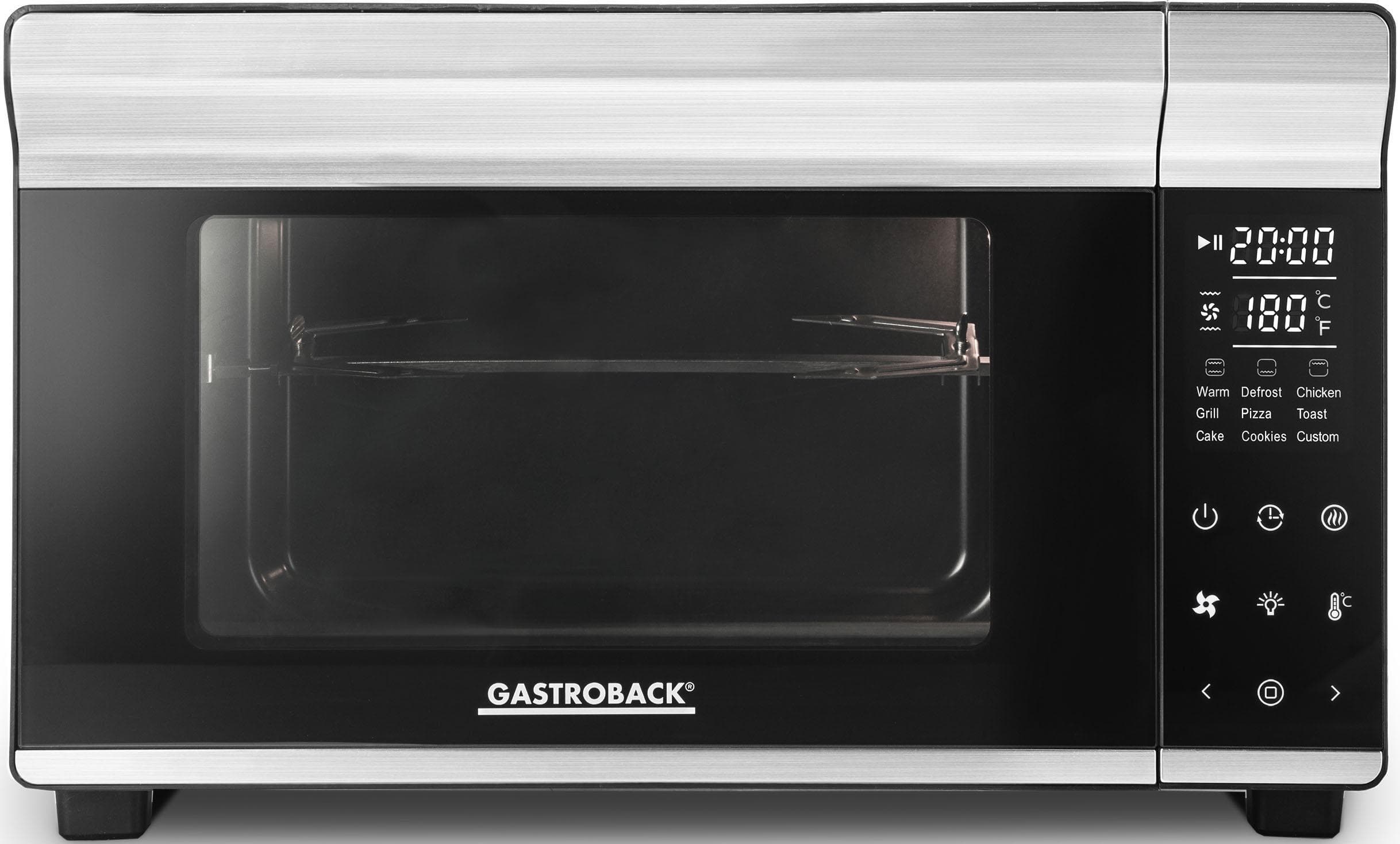 GASTROBACK Minibackofen Bake & Grill Design Bistro 42814 Silber/Schwarz