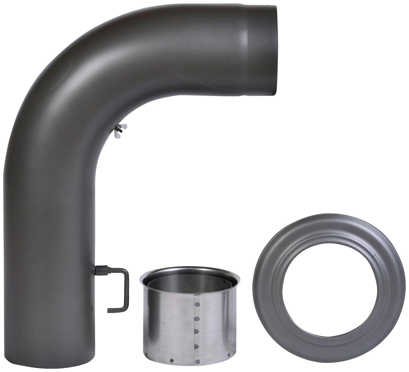 FIREFIX Ofenrohr Grau Stahlblech