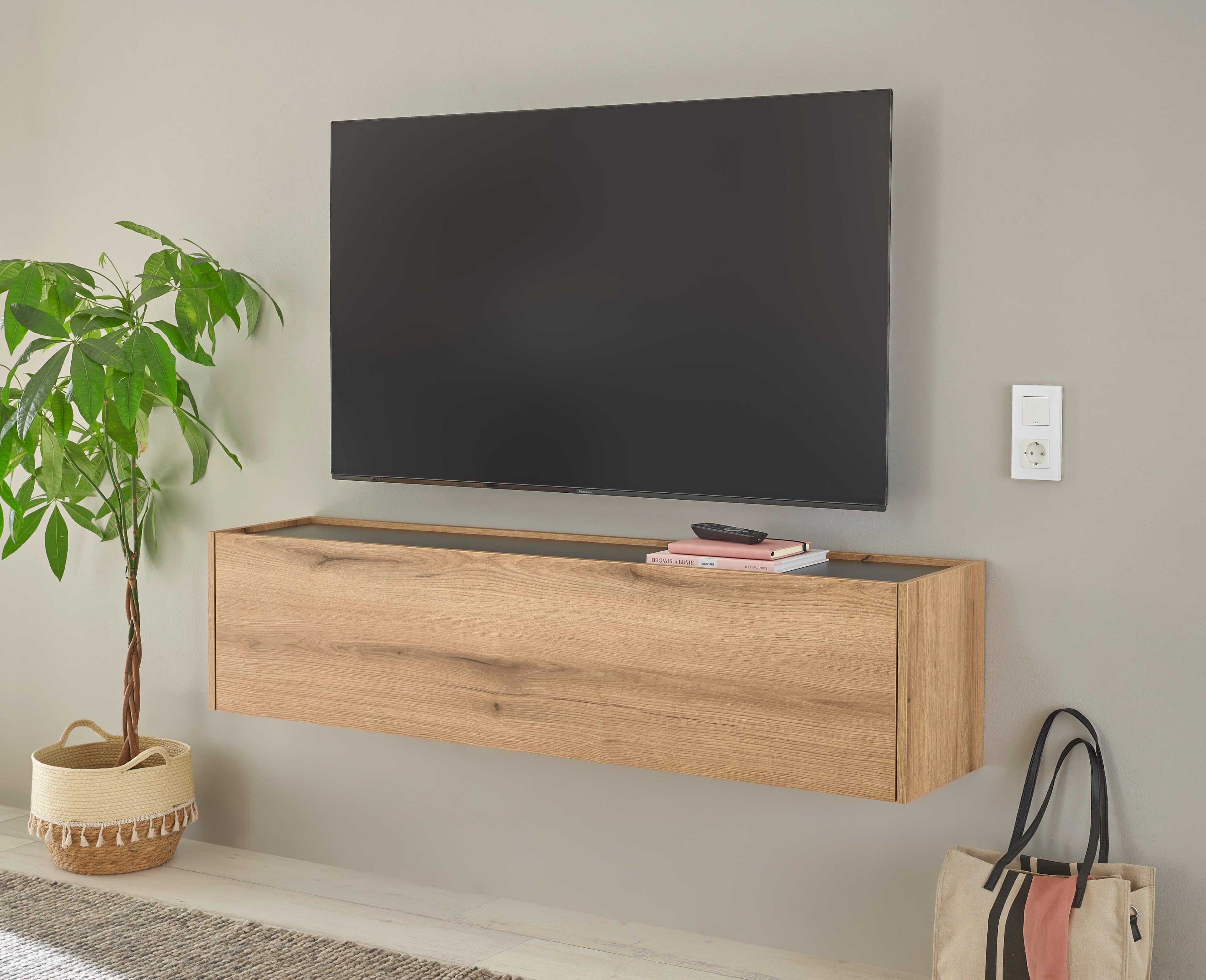Home Affaire TV-Schrank City/Giron Hängeschrank Beige Anthrazit Modern