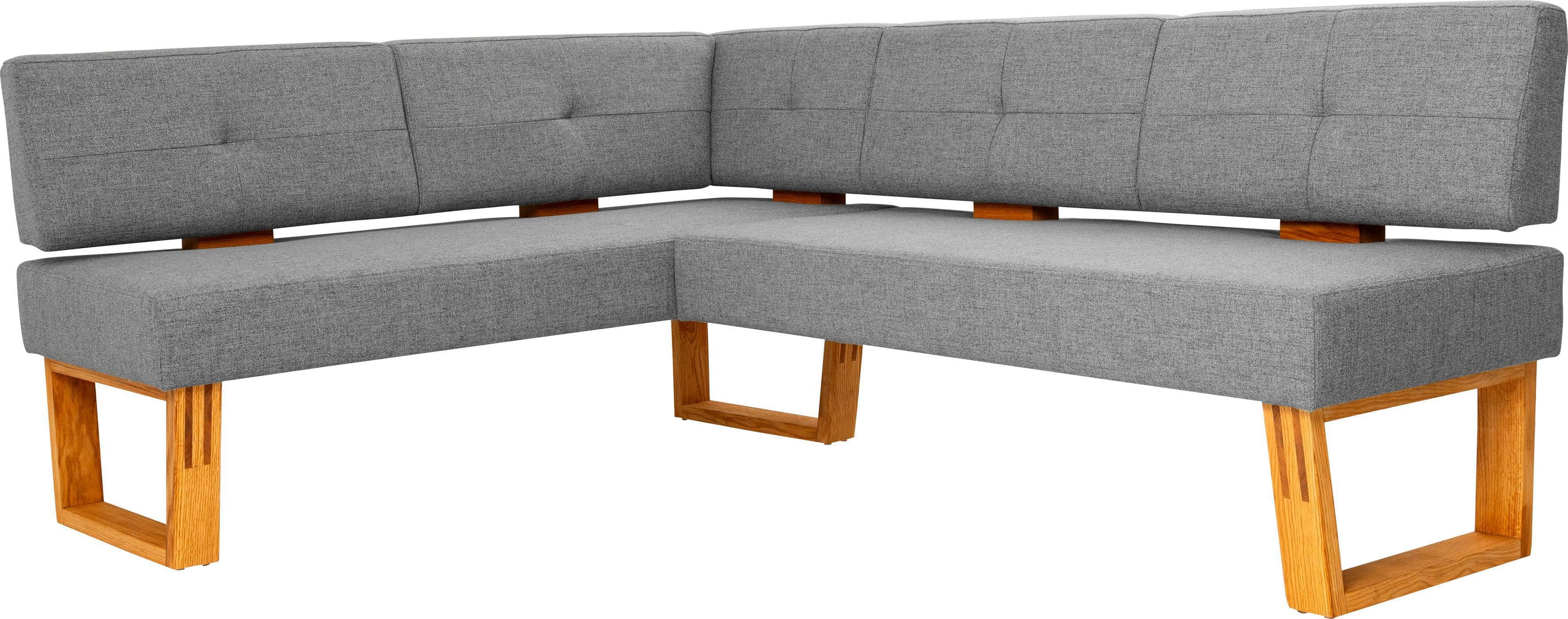 Massivholz-Eckbank in stylischen Farben