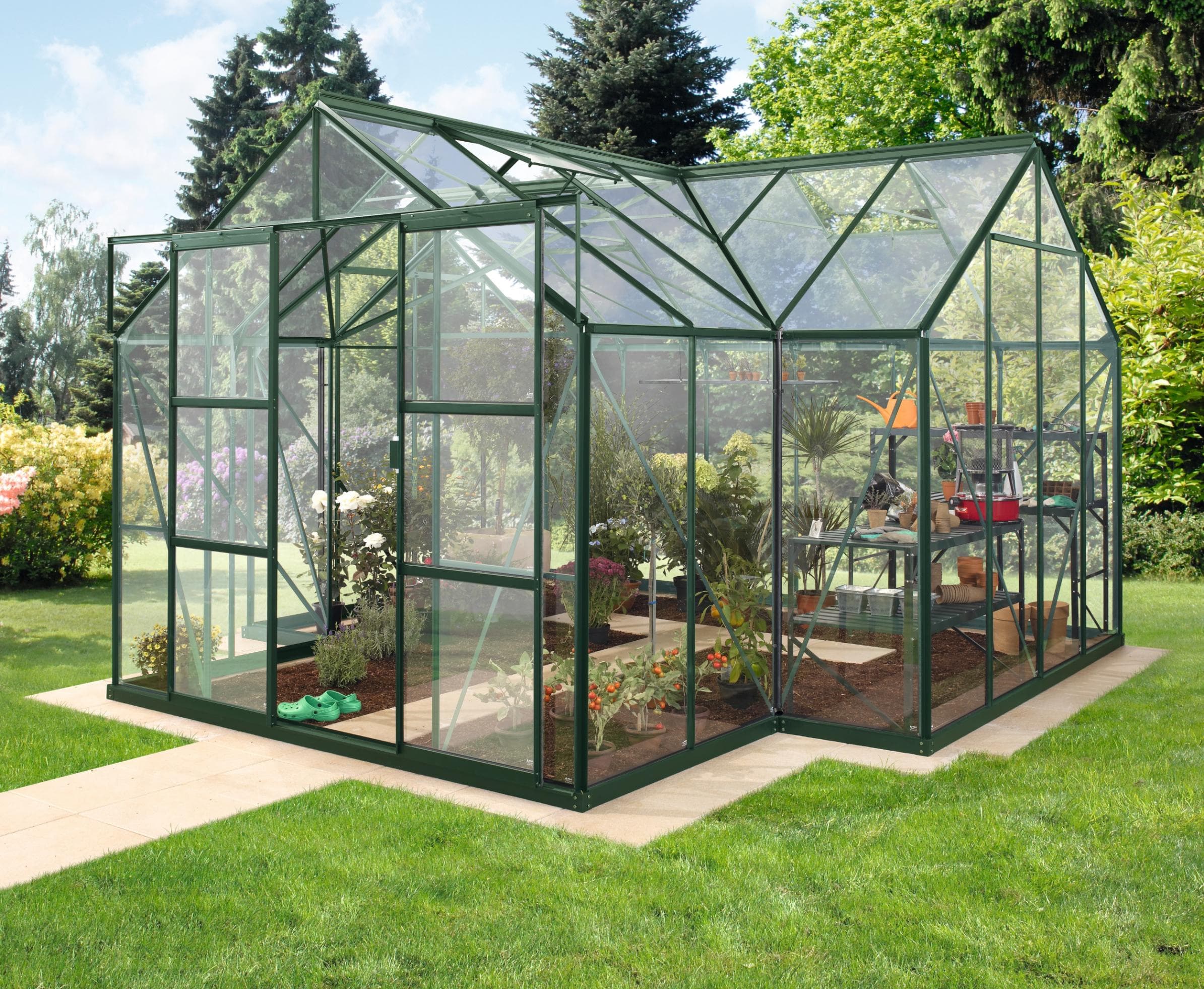 Vitavia Gewächshaus Sirona Dunkelgrün
